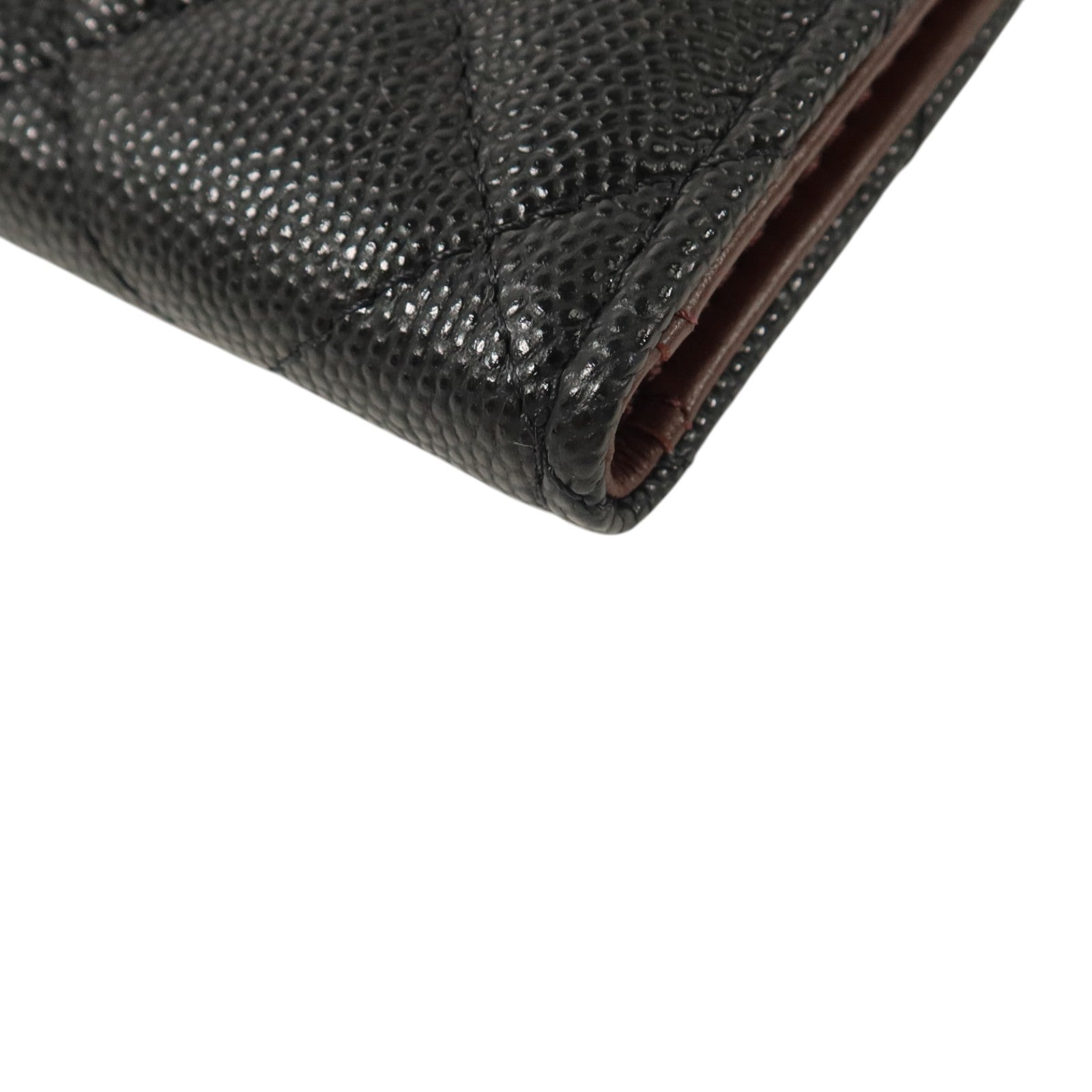 CHANEL 牛皮皮革Card/Coin Case金扣卡片套/零錢包