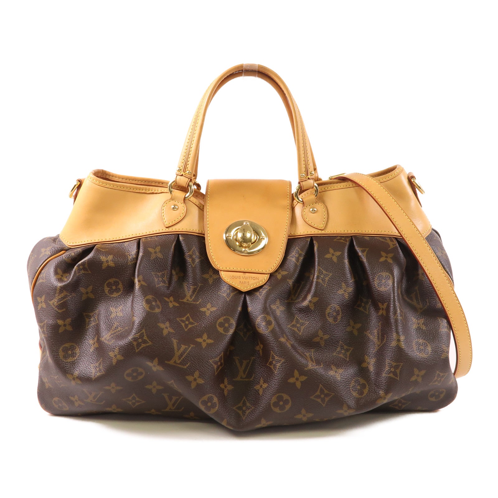 LOUIS VUITTON LV GHW Boetie MM 2 Way Shoulder Bag M45714 Monogram Brown