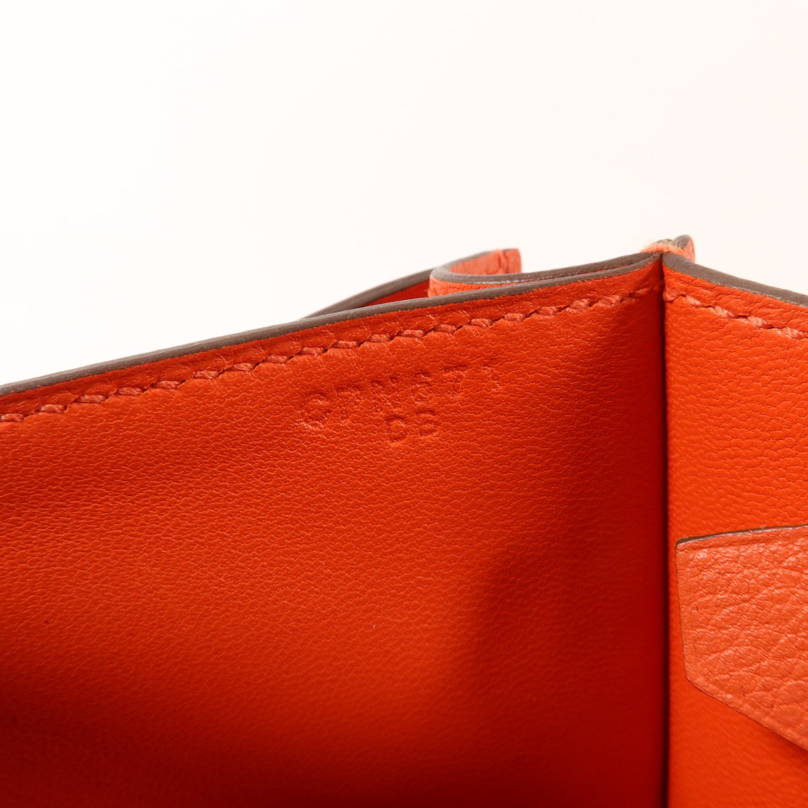 HERMES Evercolor皮革Constance 24肩背袋Feu