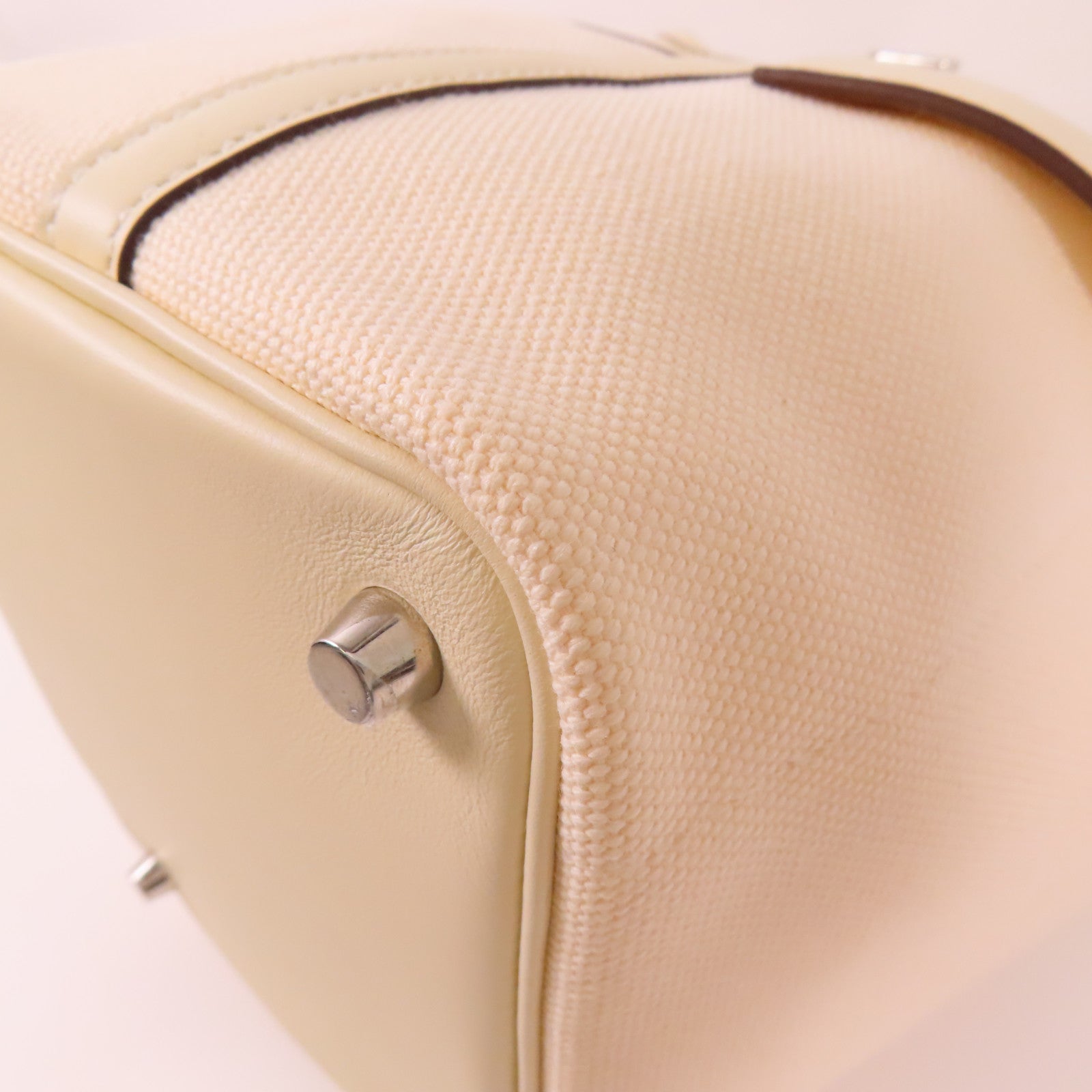 HERMES 帆布Picotin PM Cargo挽袋Nata