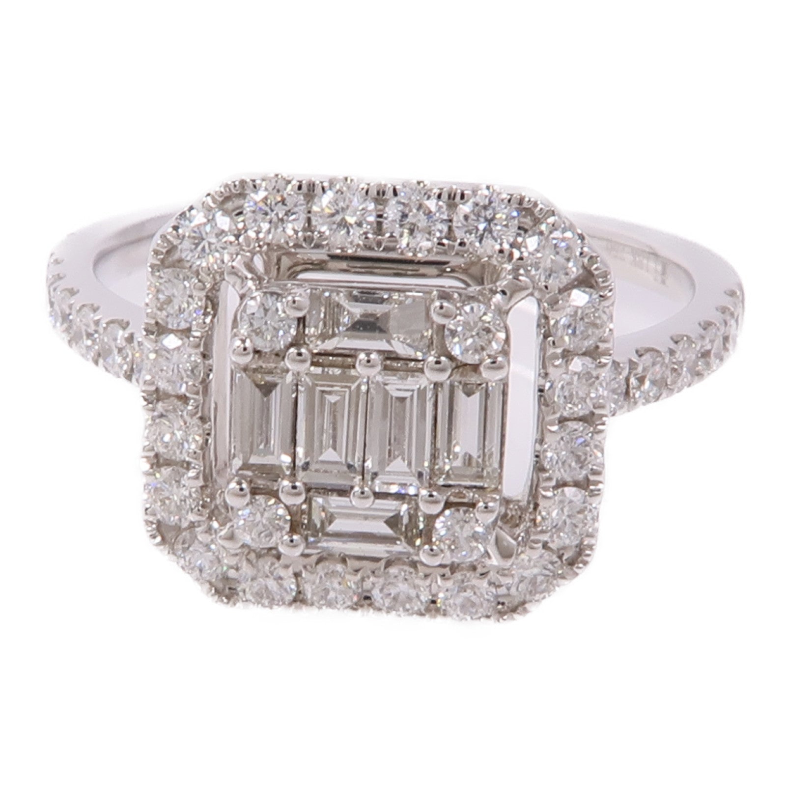 JEWELRY 【激減優惠】18K白金Diamond Ring鑽石戒指US#6.5