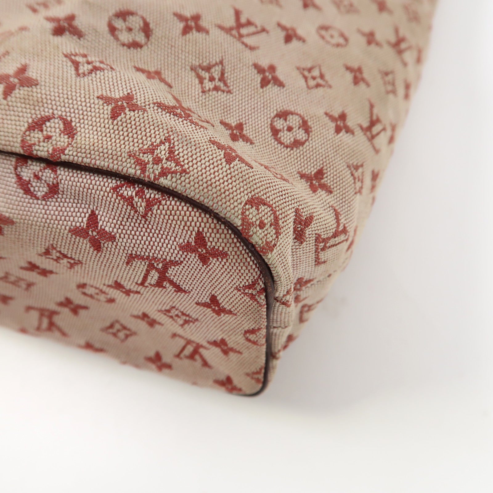 LOUIS VUITTON 【激減優惠】Monogram Mini Lucille GM金扣手挽袋紅色