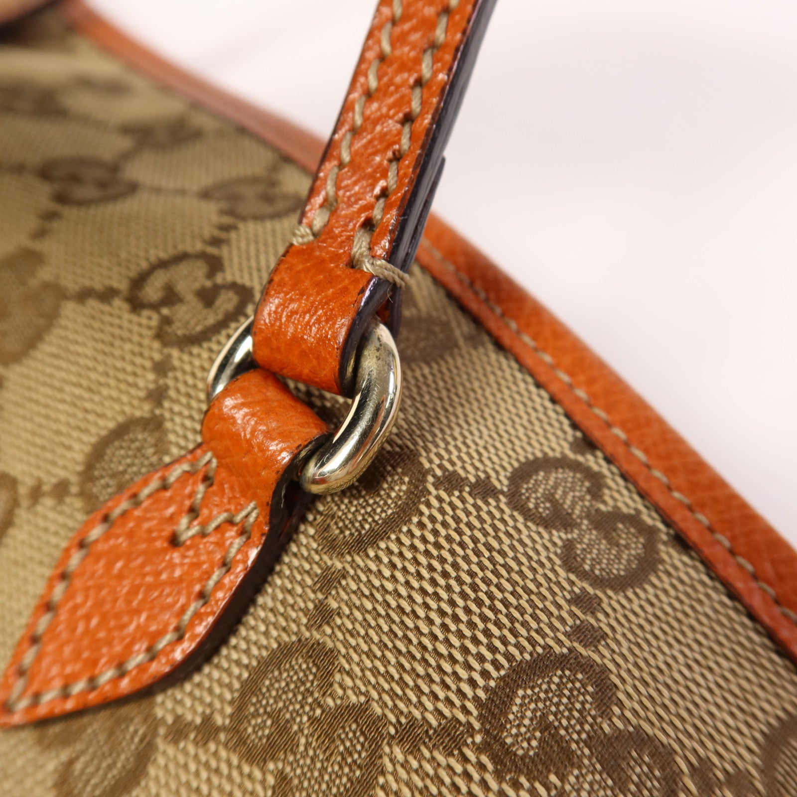 GUCCI 帆布Bree Tote Bag金扣手挽袋