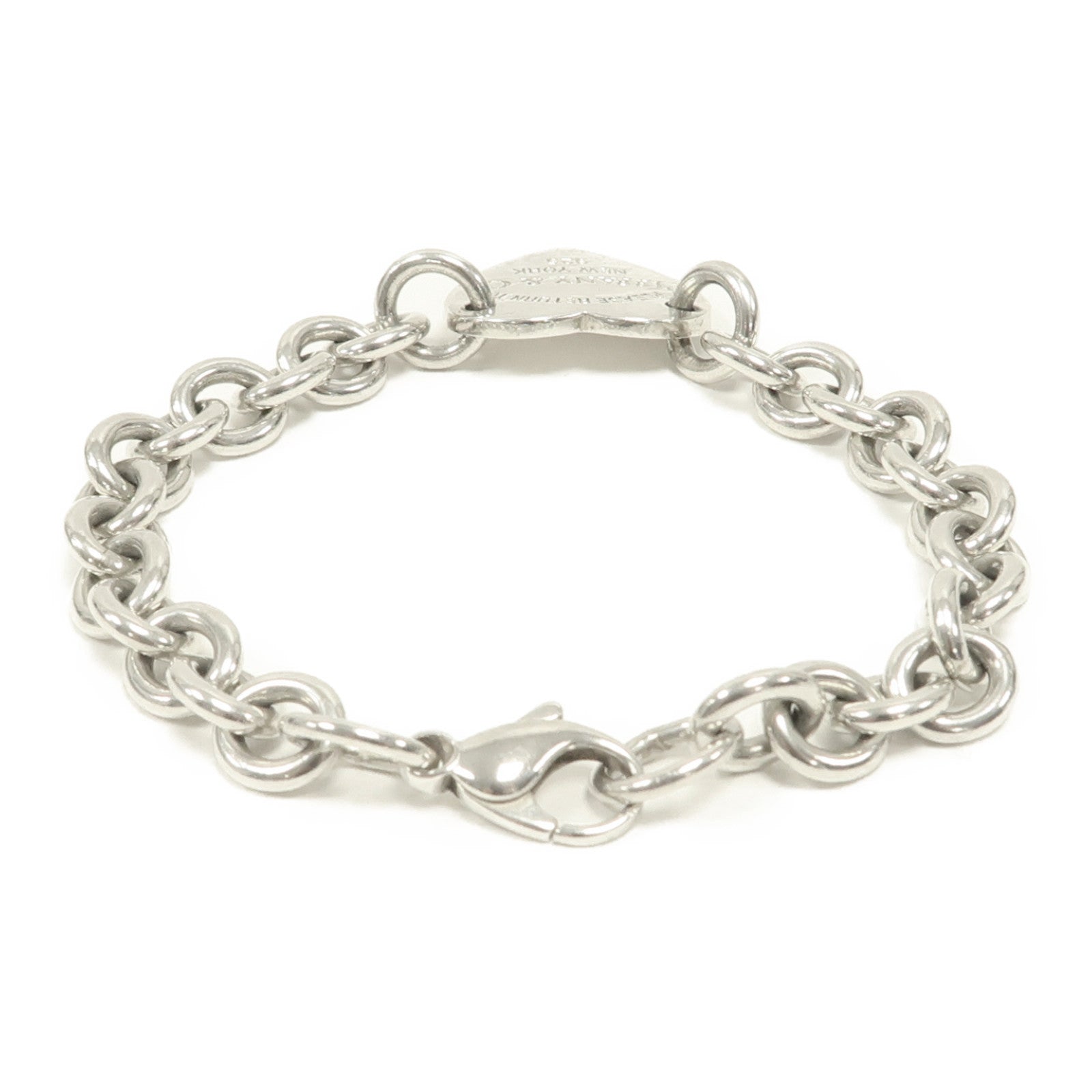 TIFFANY＆CO 925純銀Return To Tiffany Heart Tag Bracelet手鏈