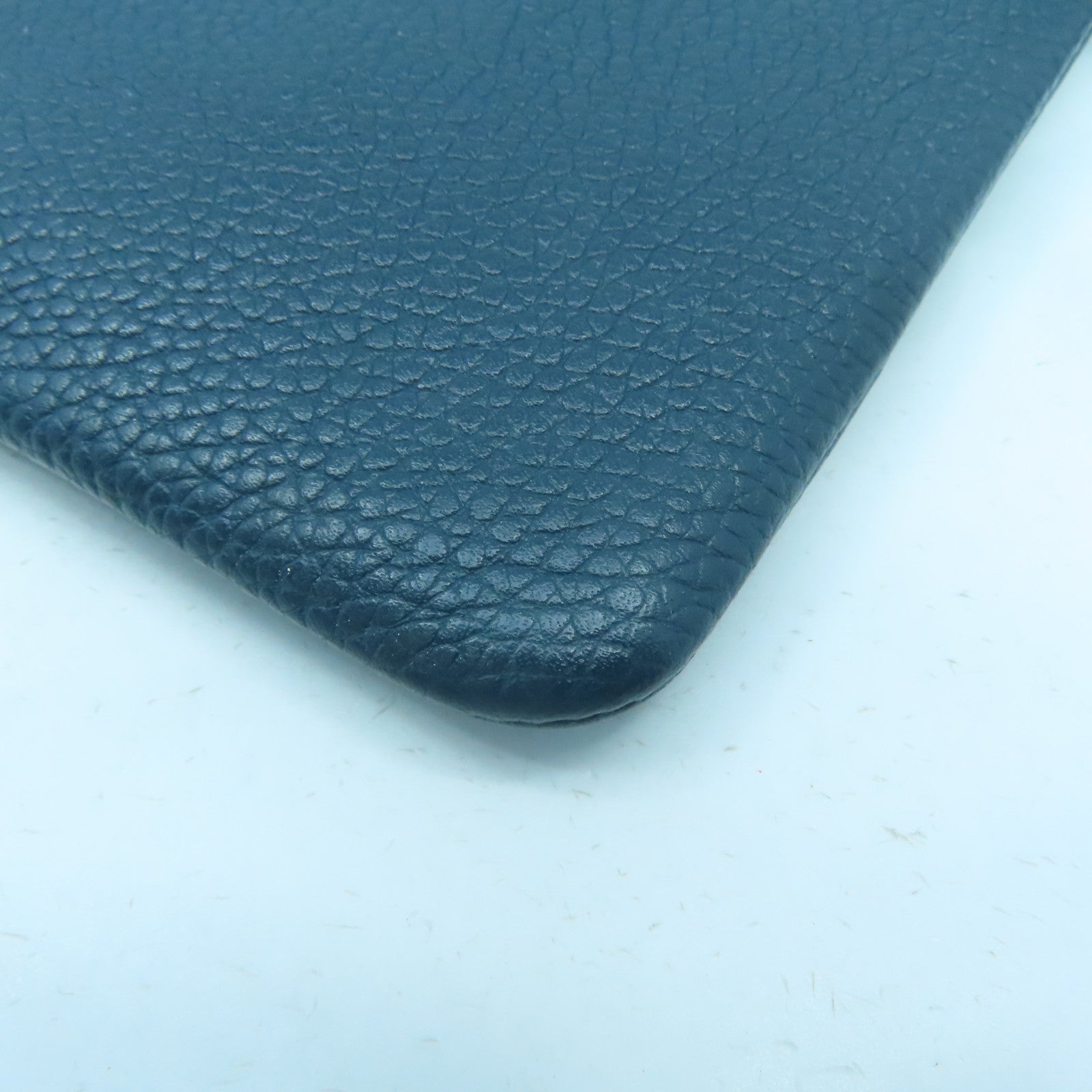 COACH 【激減優惠】牛皮皮革Pouch金扣手拿包綠色