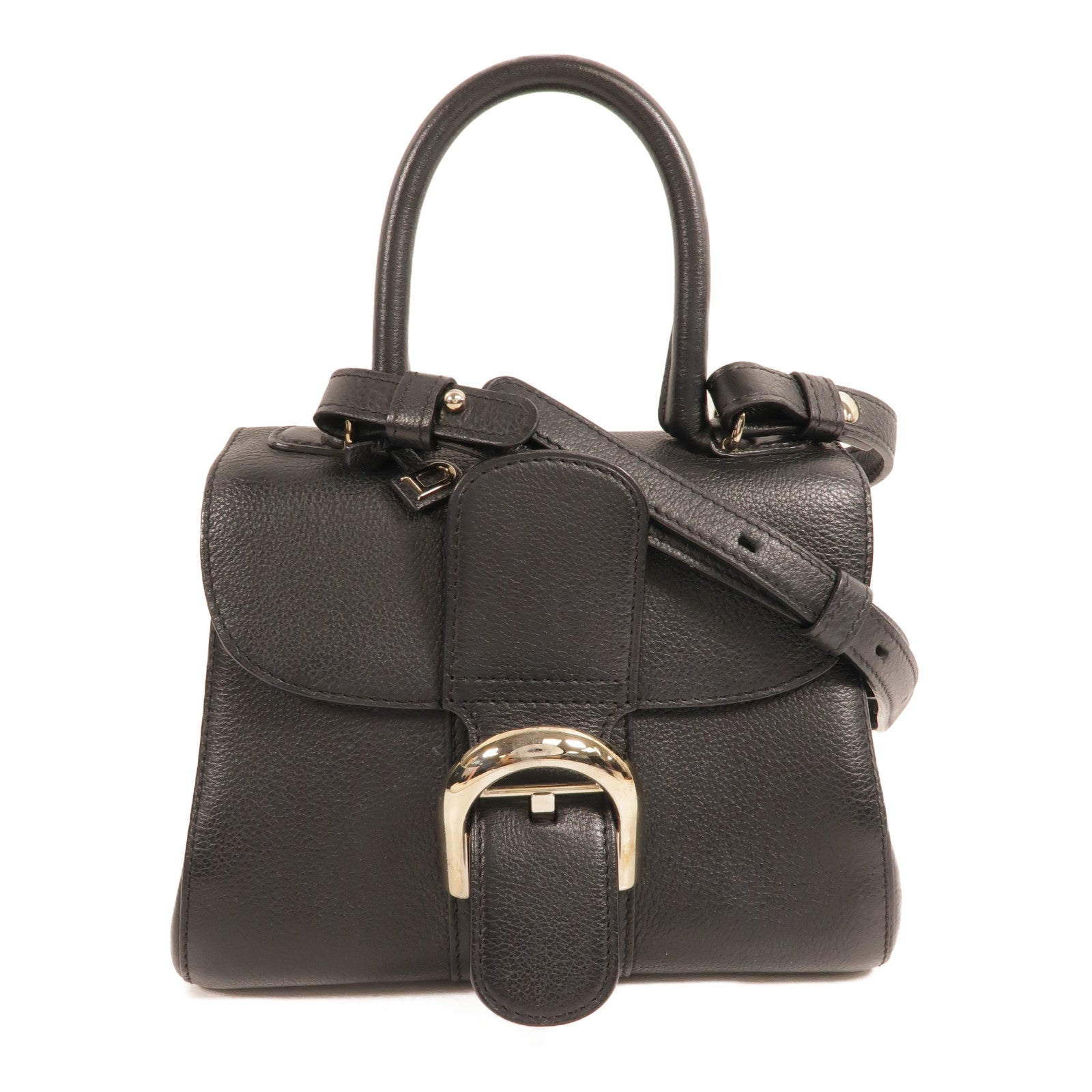 Delvaux 牛皮皮革Brillant Mini手挽肩背兩用袋