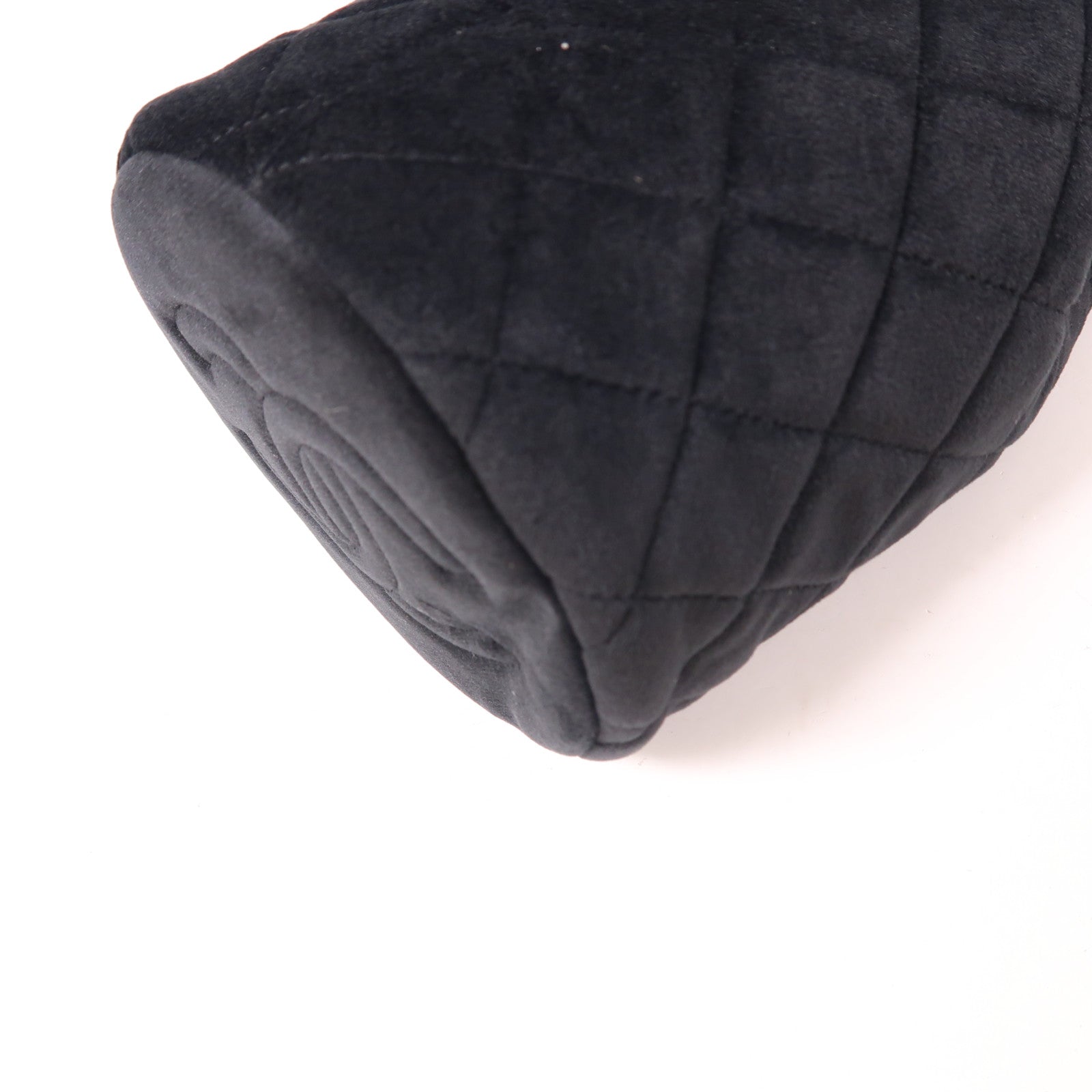 CHANEL 【激減優惠】天鵝絨Chain Shoulder金扣鏈帶肩背袋