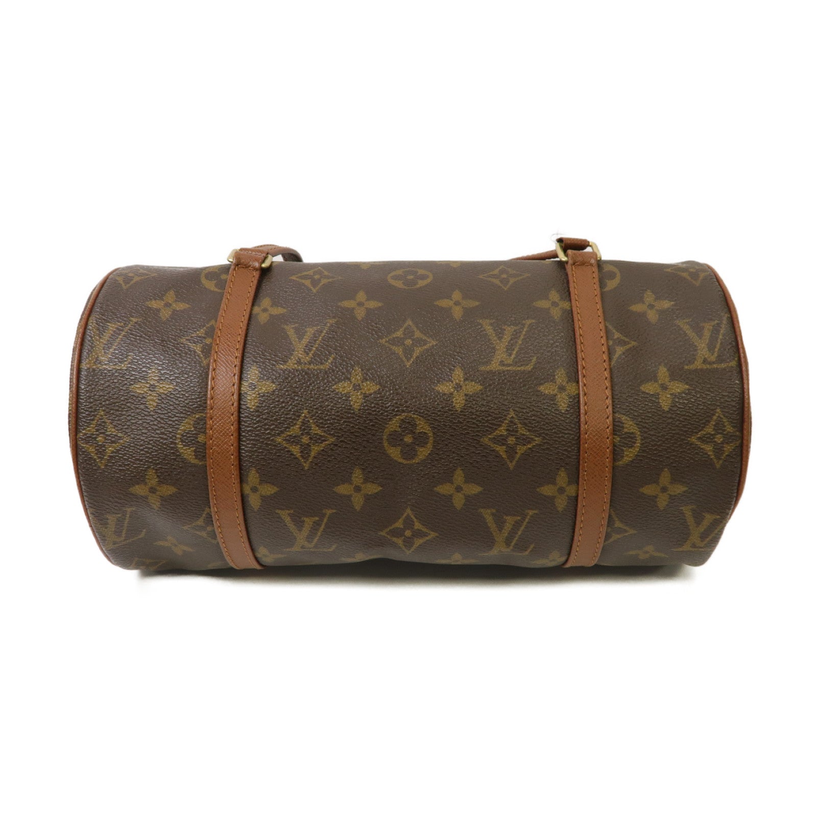LOUIS VUITTON 【激減優惠】Monogram Papillon金扣手挽袋啡色