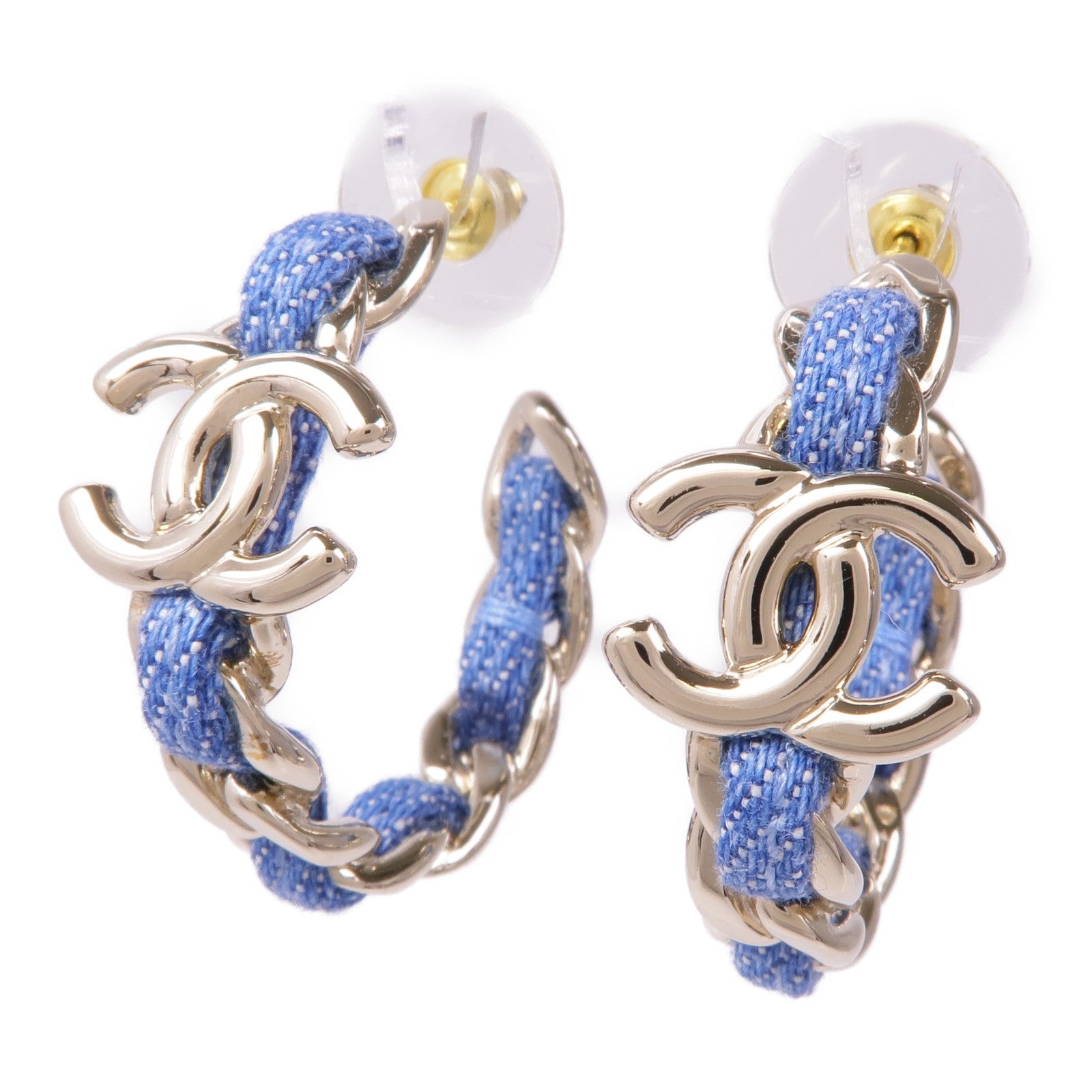 CHANEL 布料/金屬Earrings耳環