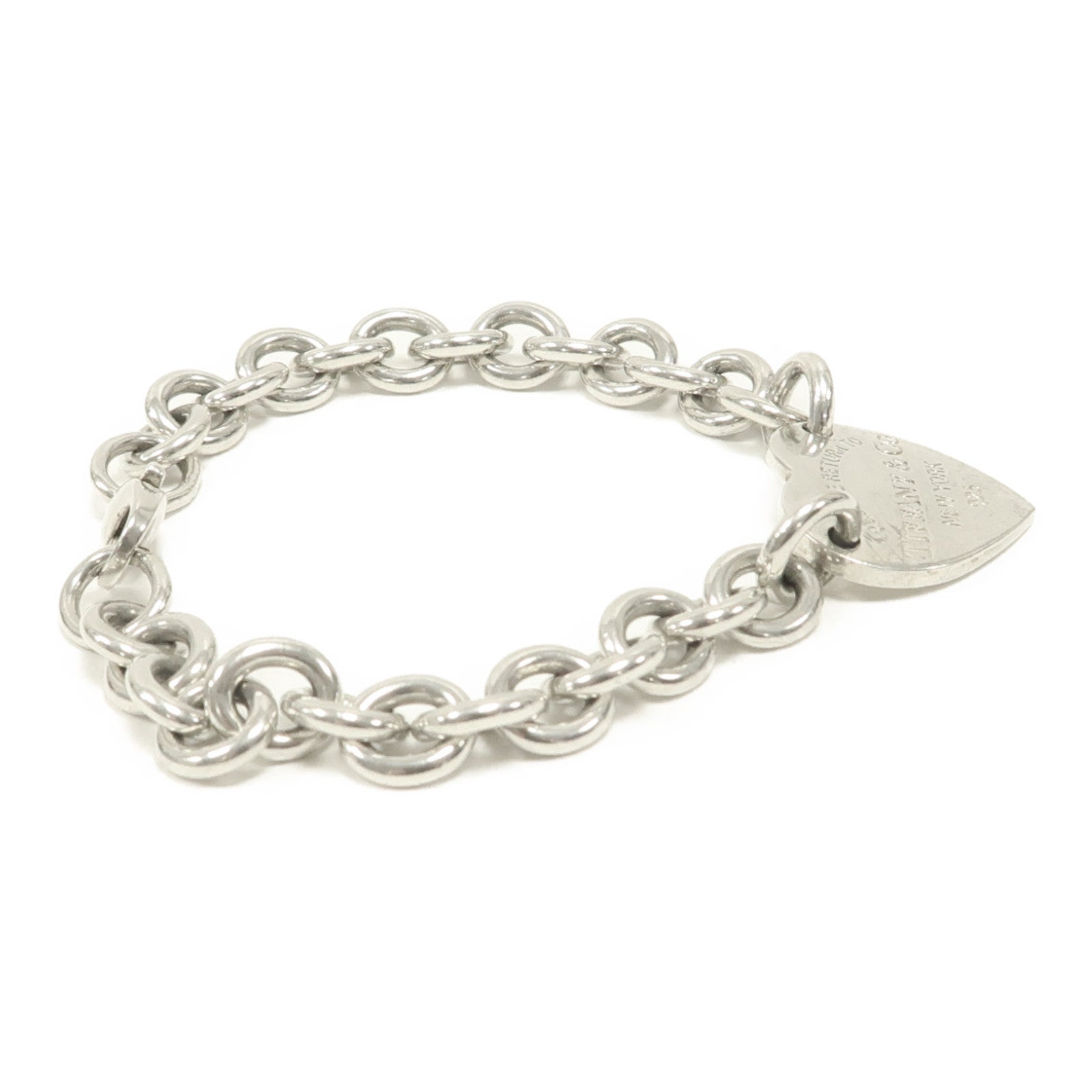 TIFFANY＆CO 925純銀Return To Tiffany Heart Tag Bracelet手鏈