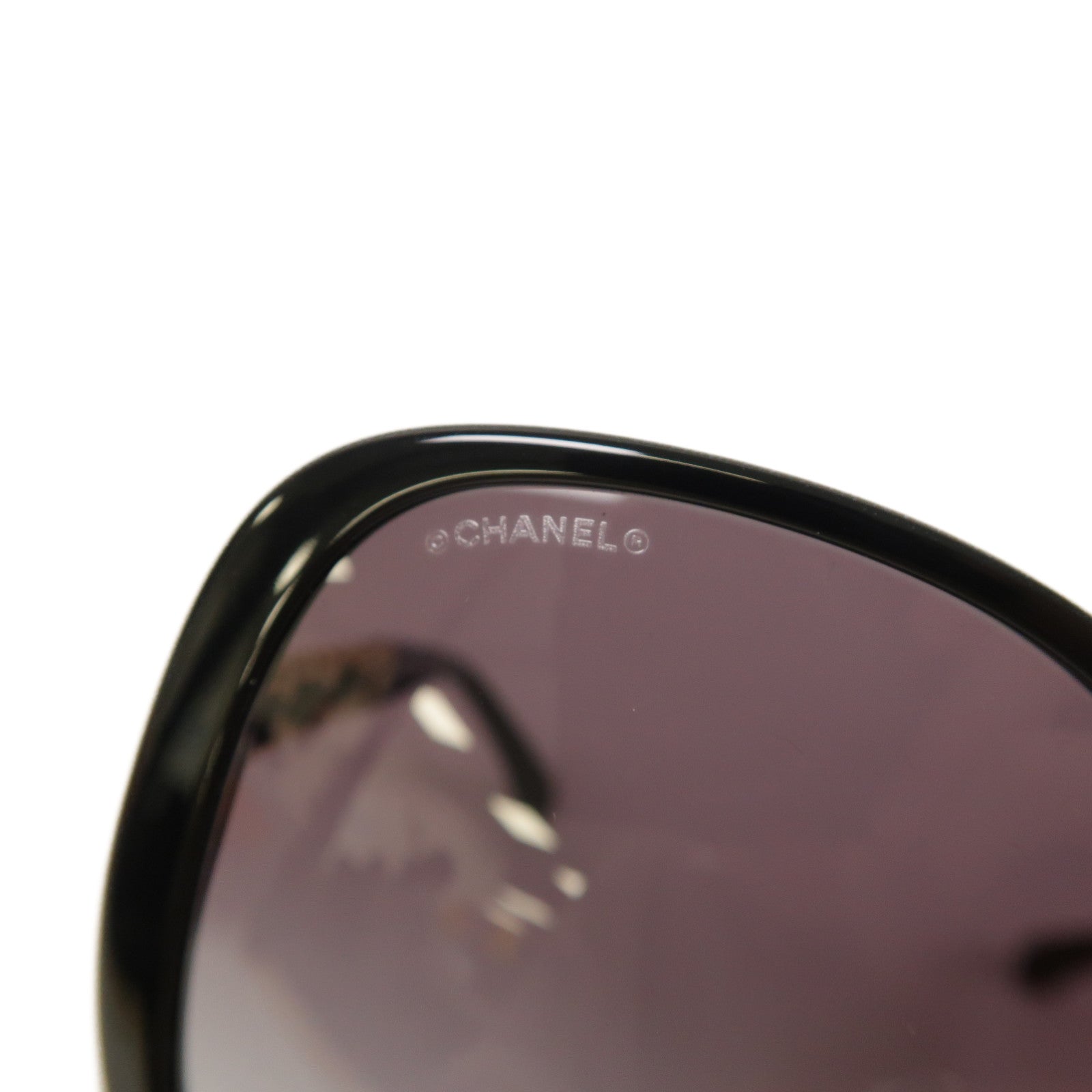 CHANEL 金屬/PVC Sunglasses太陽眼鏡黑色