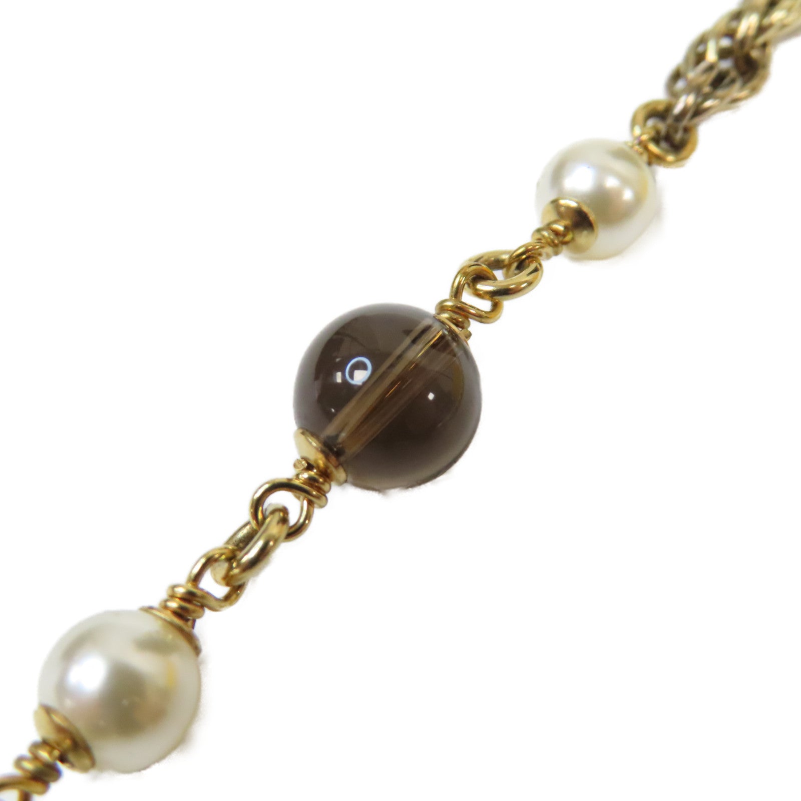 CHANEL 【激減優惠】金屬/PVC Necklace項鍊金色