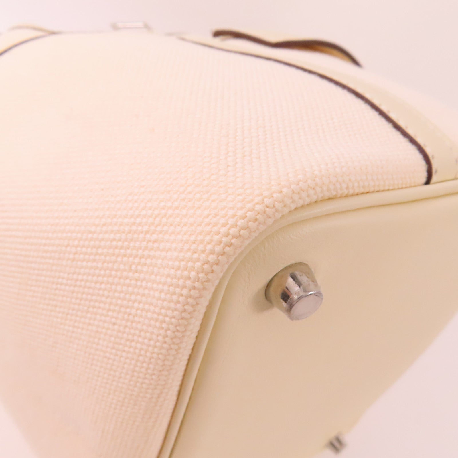 HERMES 帆布Picotin PM Cargo挽袋Nata