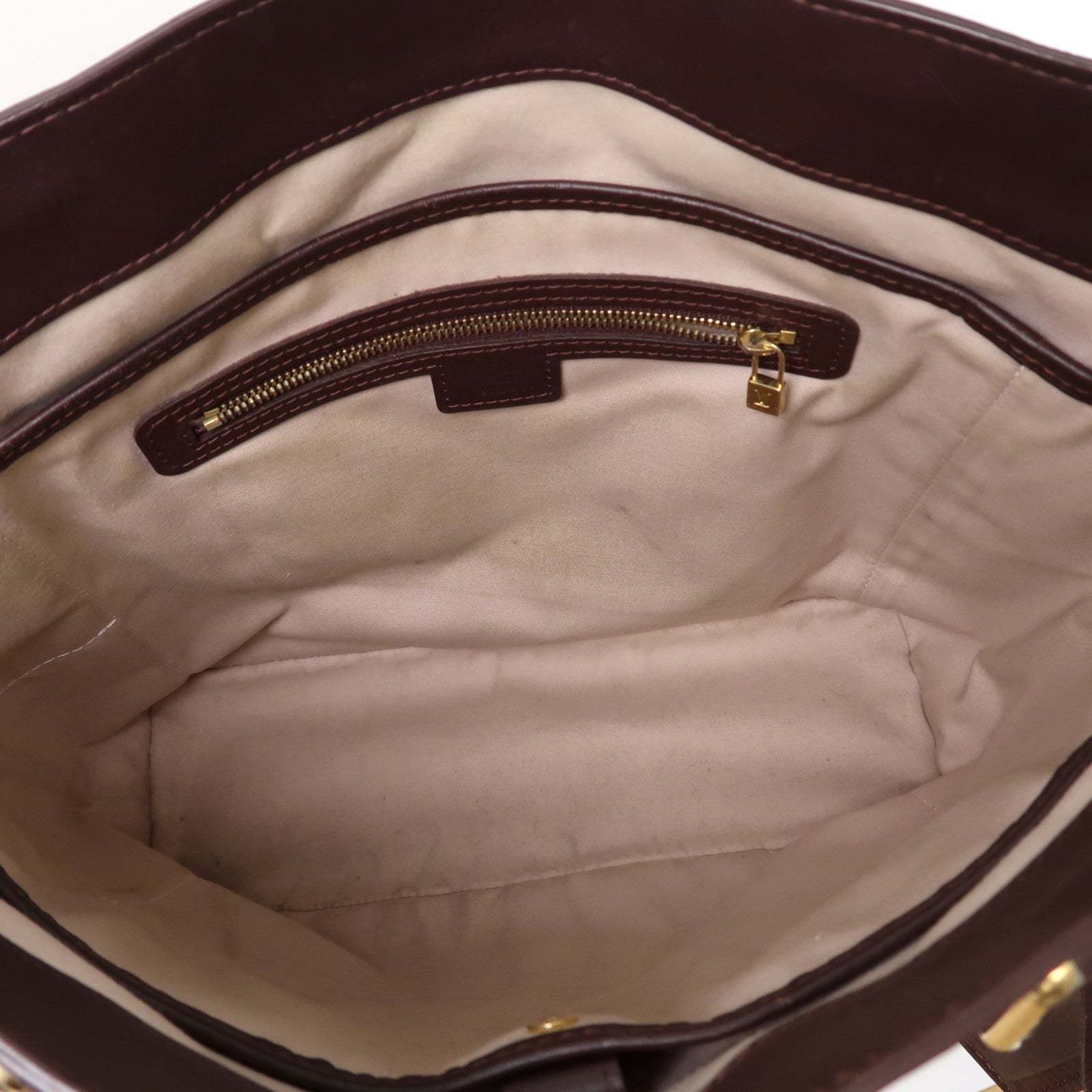 LOUIS VUITTON 【激減優惠】Monogram Mini Lucille GM金扣手挽袋紅色