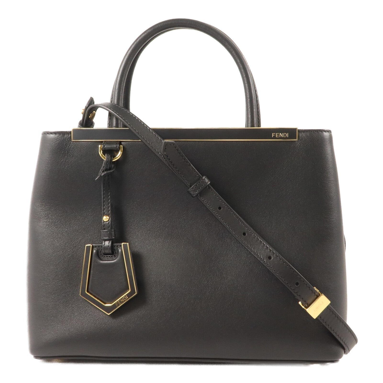 FENDI 牛皮皮革Petite 2 Jours手挽肩背兩用袋