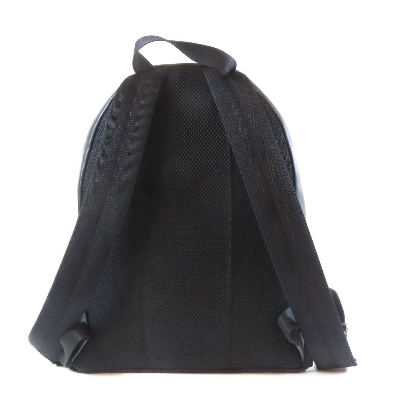 FENDI 牛皮皮革Backpack銀扣背包黑色