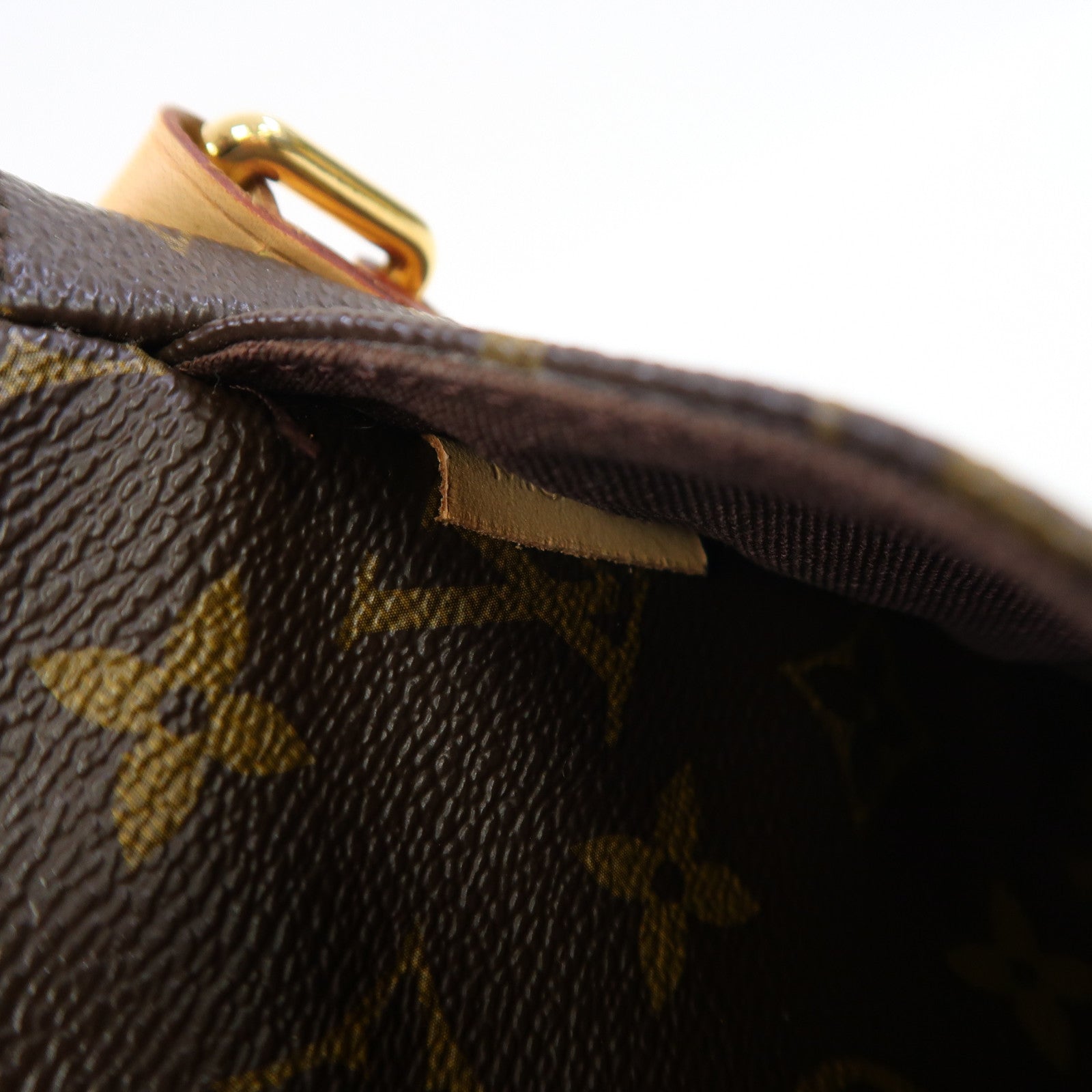 LOUIS VUITTON Monogram Menilmontant PM金扣肩背袋啡色