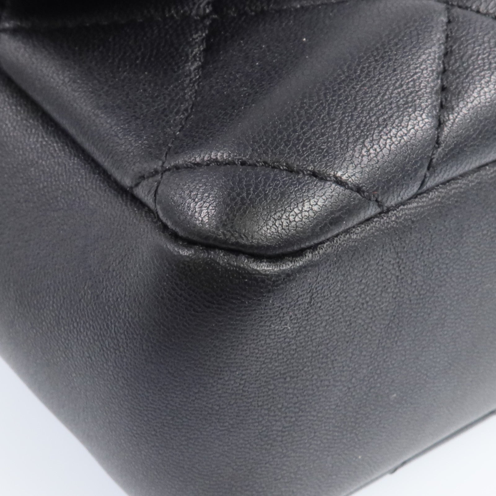 CHANEL 羊皮皮革2 Way Shoulder金扣手挽肩背兩用袋