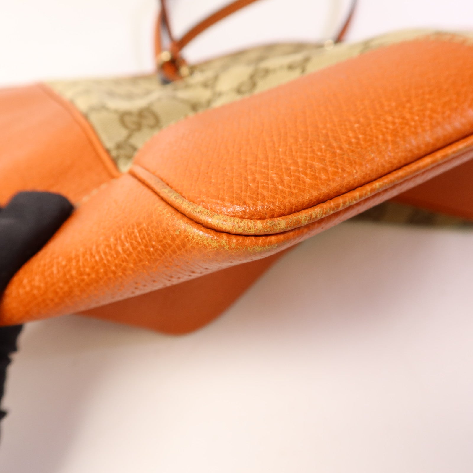 GUCCI 帆布Bree Tote Bag金扣手挽袋