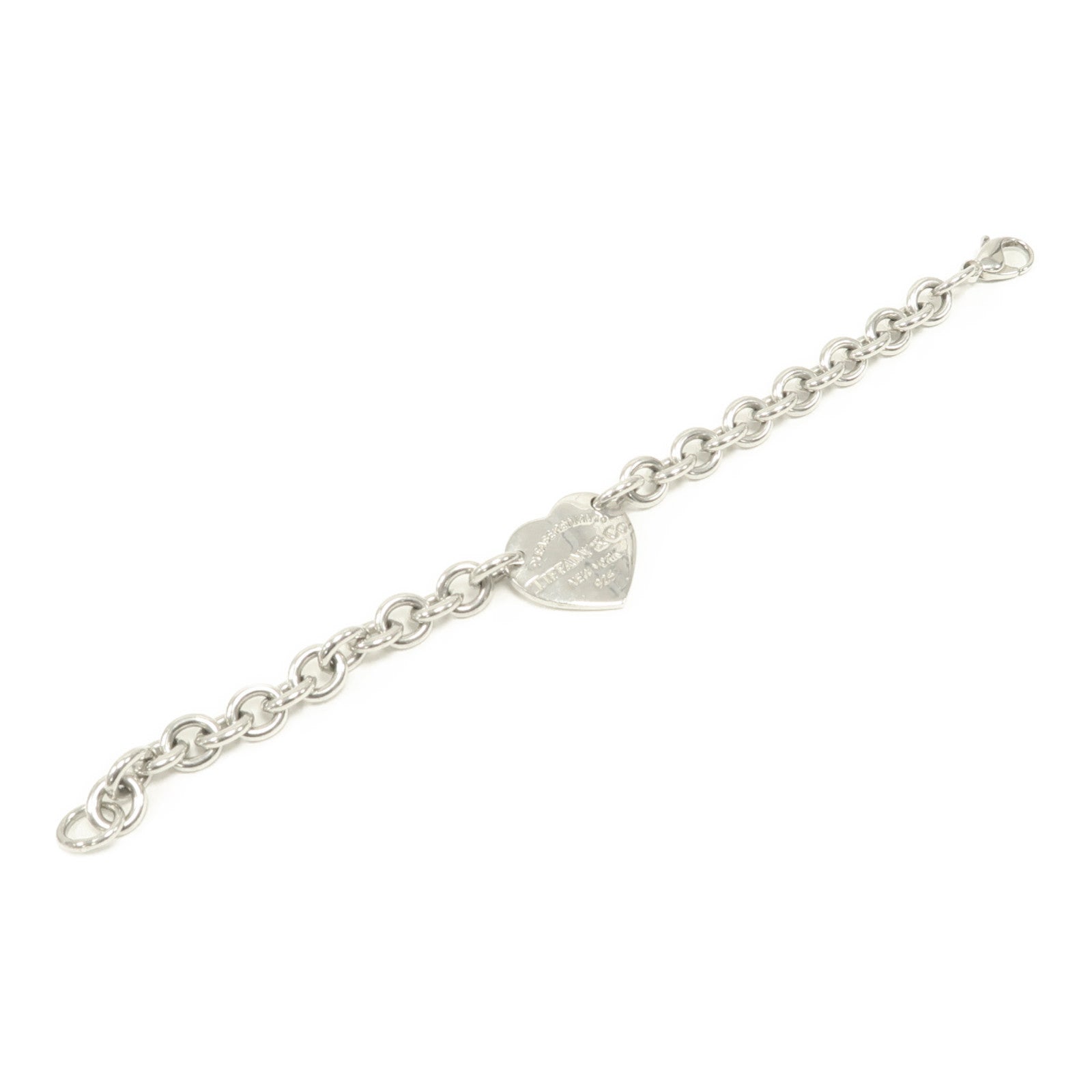 TIFFANY＆CO 925純銀Return To Tiffany Heart Tag Bracelet手鏈
