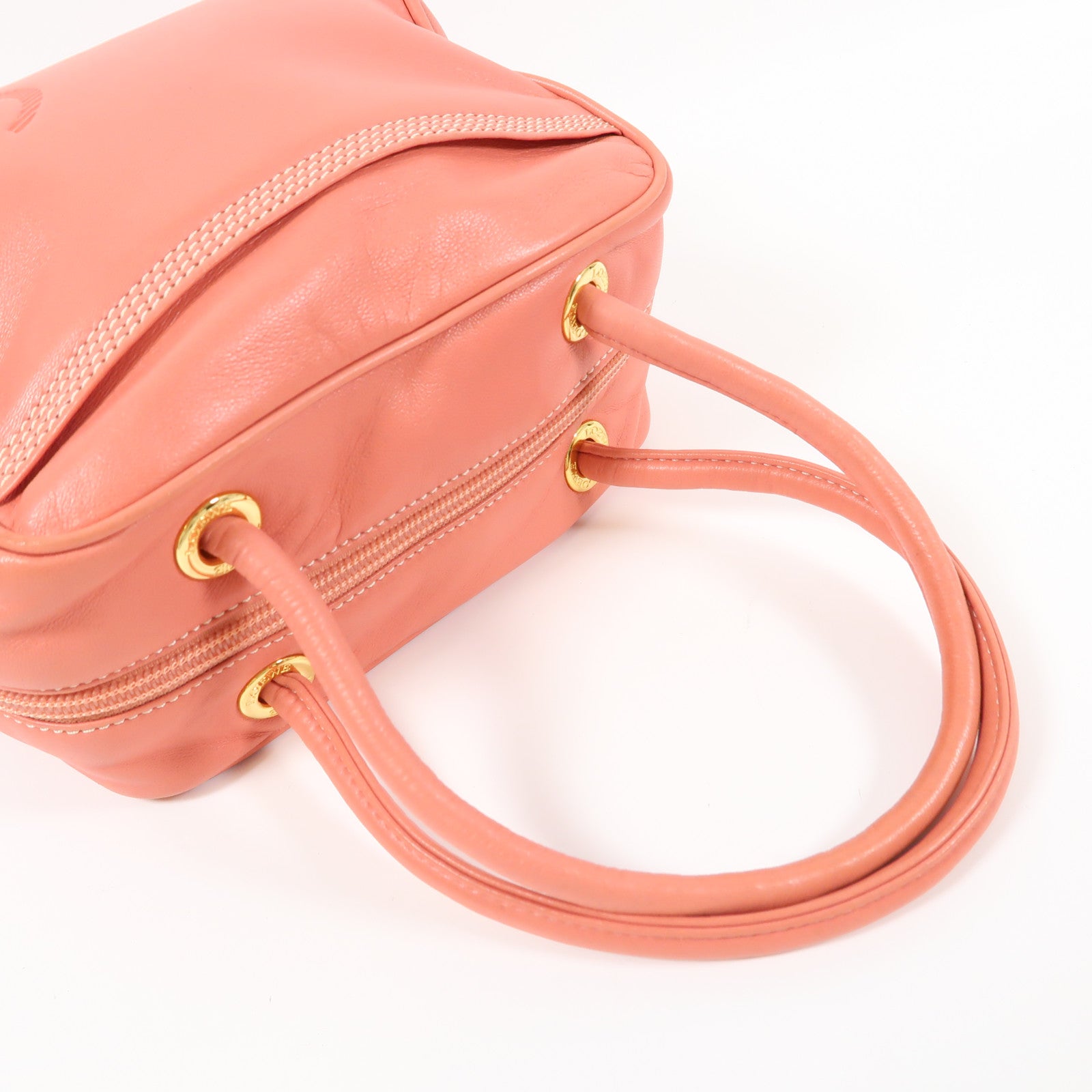 LOEWE 羊皮皮革Hand Bag金扣手挽袋