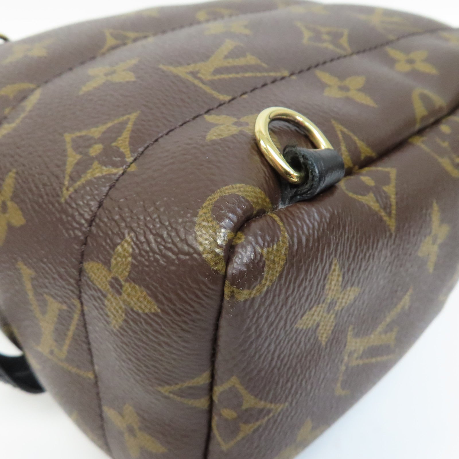 LOUIS VUITTON Monogram Palm Springs Bag金扣背包啡色