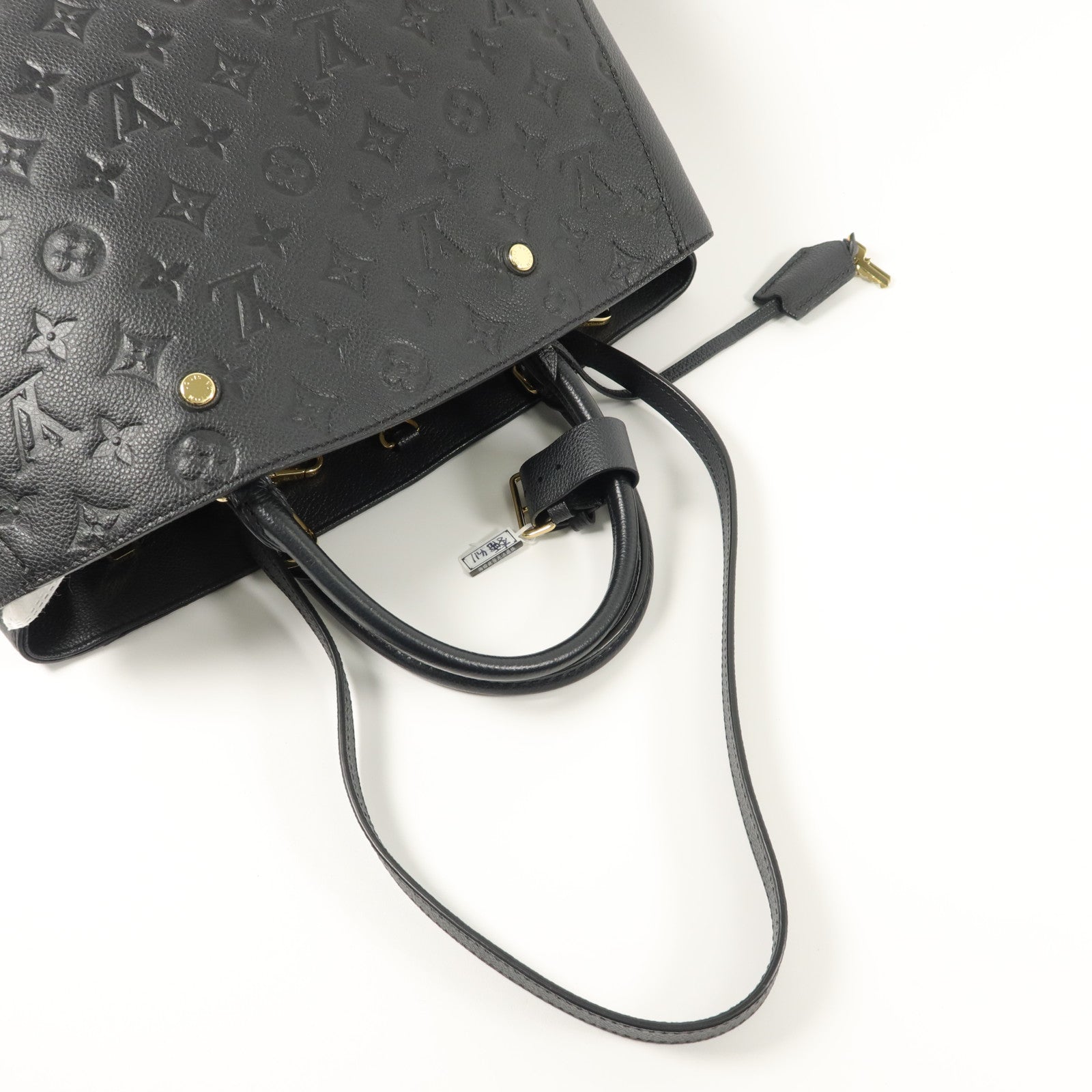 LOUIS VUITTON Monogram Empreinte Montaigne MM手挽肩背兩用袋