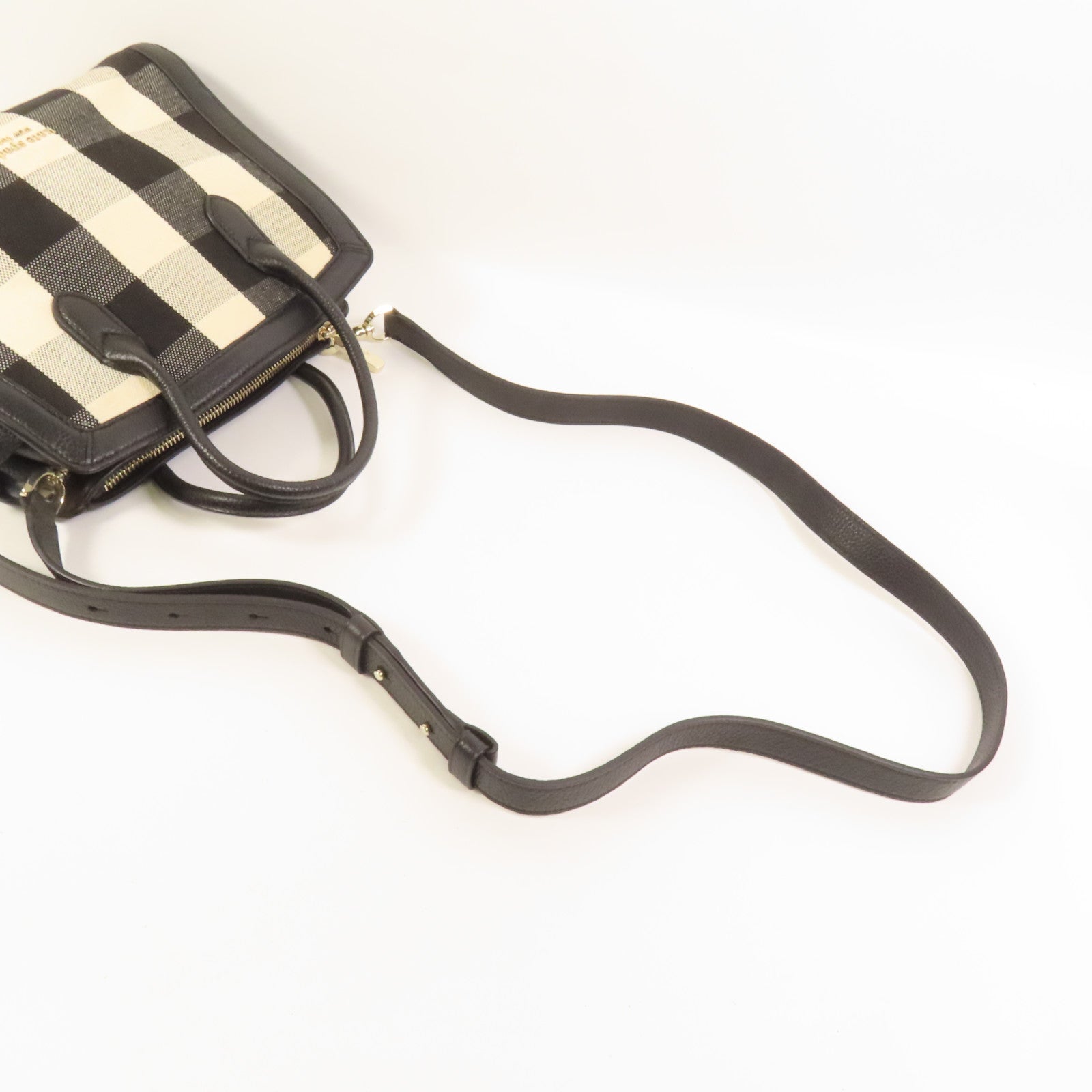 Kate Spade 帆布/牛皮皮革2 Way Shoulder金扣手挽肩背兩用袋