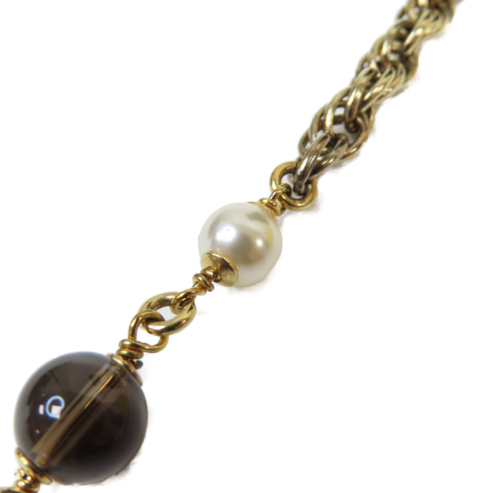 CHANEL 【激減優惠】金屬/PVC Necklace項鍊金色