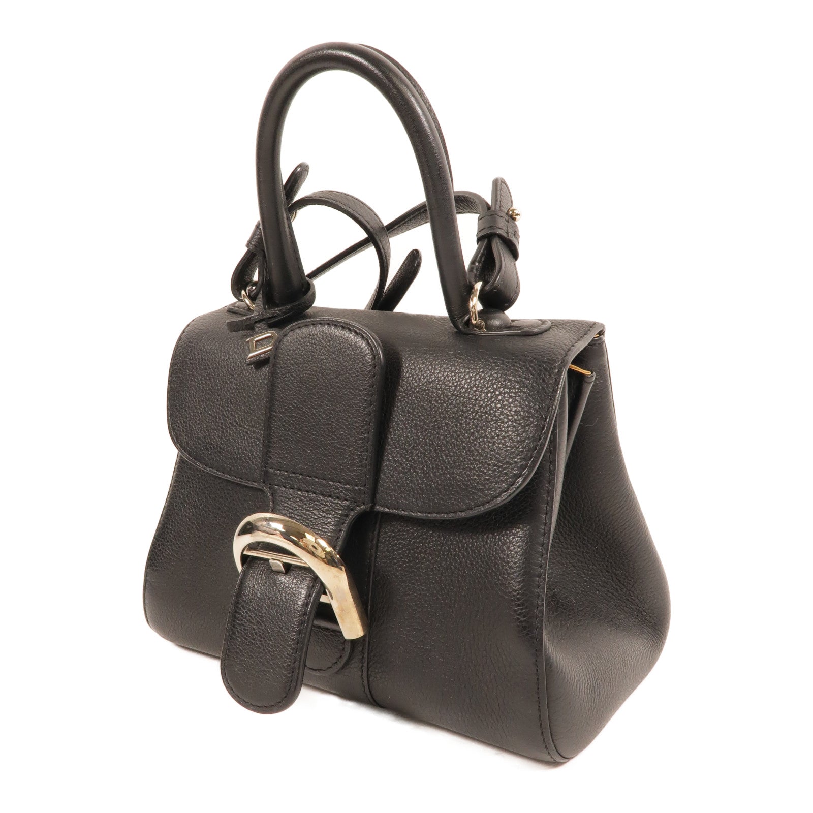 Delvaux 牛皮皮革Brillant Mini手挽肩背兩用袋