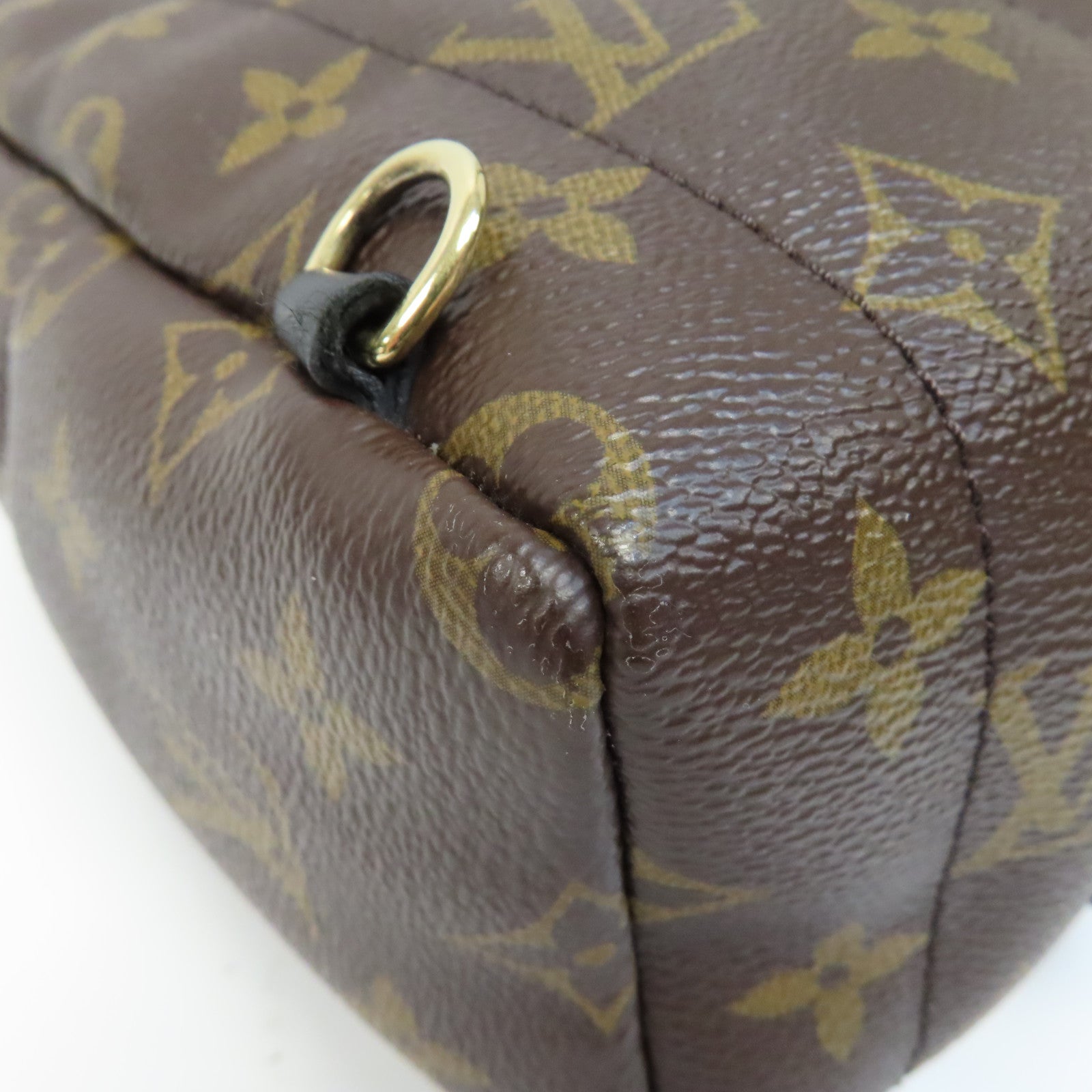 LOUIS VUITTON Monogram Palm Springs Bag金扣背包啡色