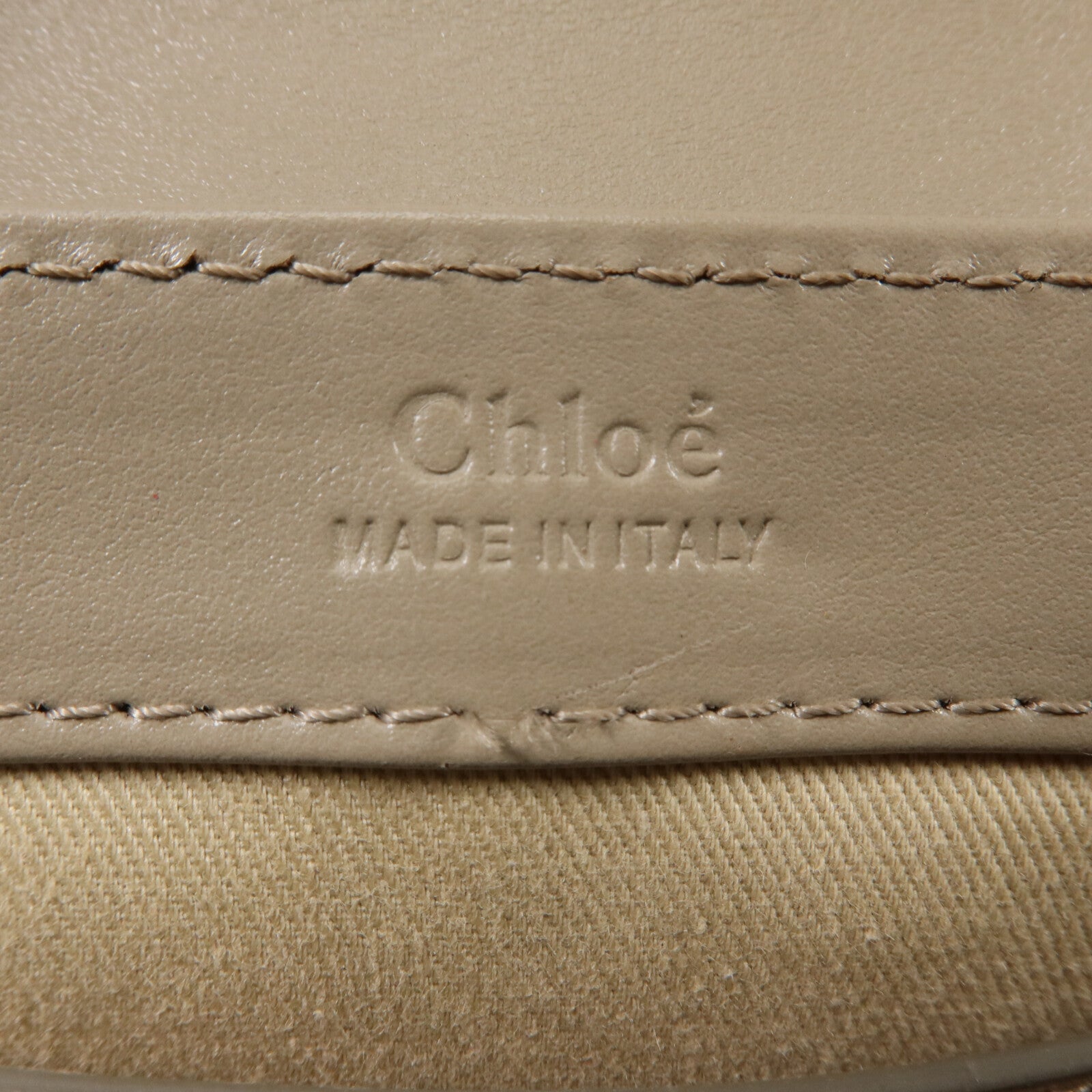 Chloe 牛皮皮革Mini C手挽肩背兩用袋