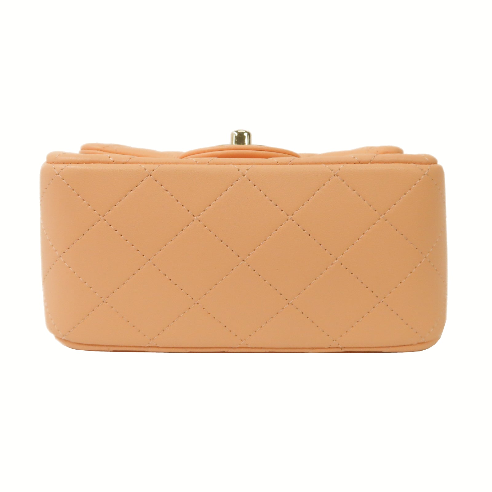 CHANEL 【激減優惠】菱格羊皮皮革Classic 17金扣手肩背袋粉紅色