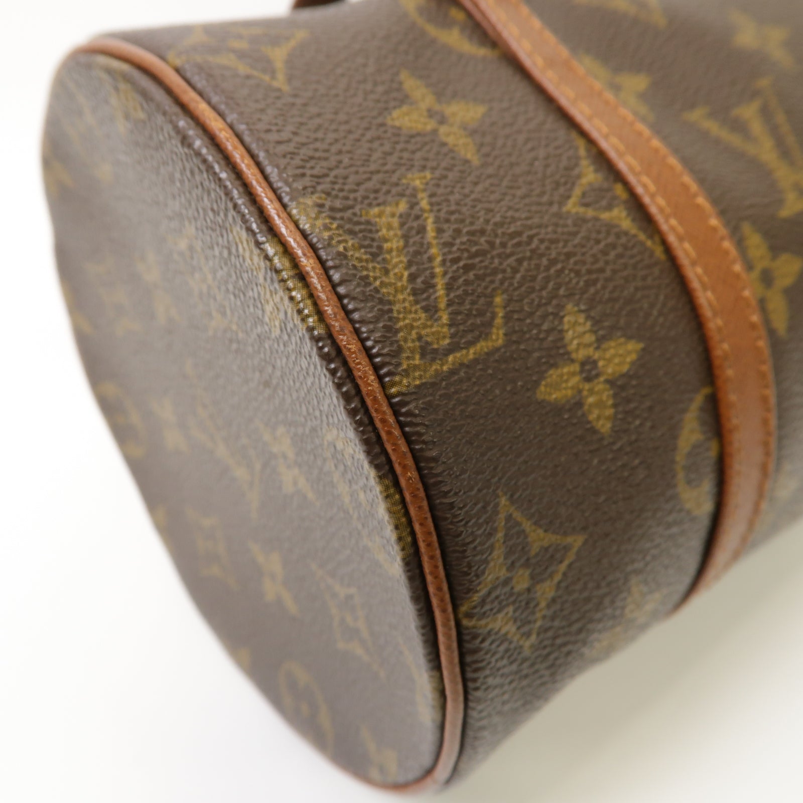 LOUIS VUITTON 【激減優惠】Monogram Papillon金扣手挽袋啡色