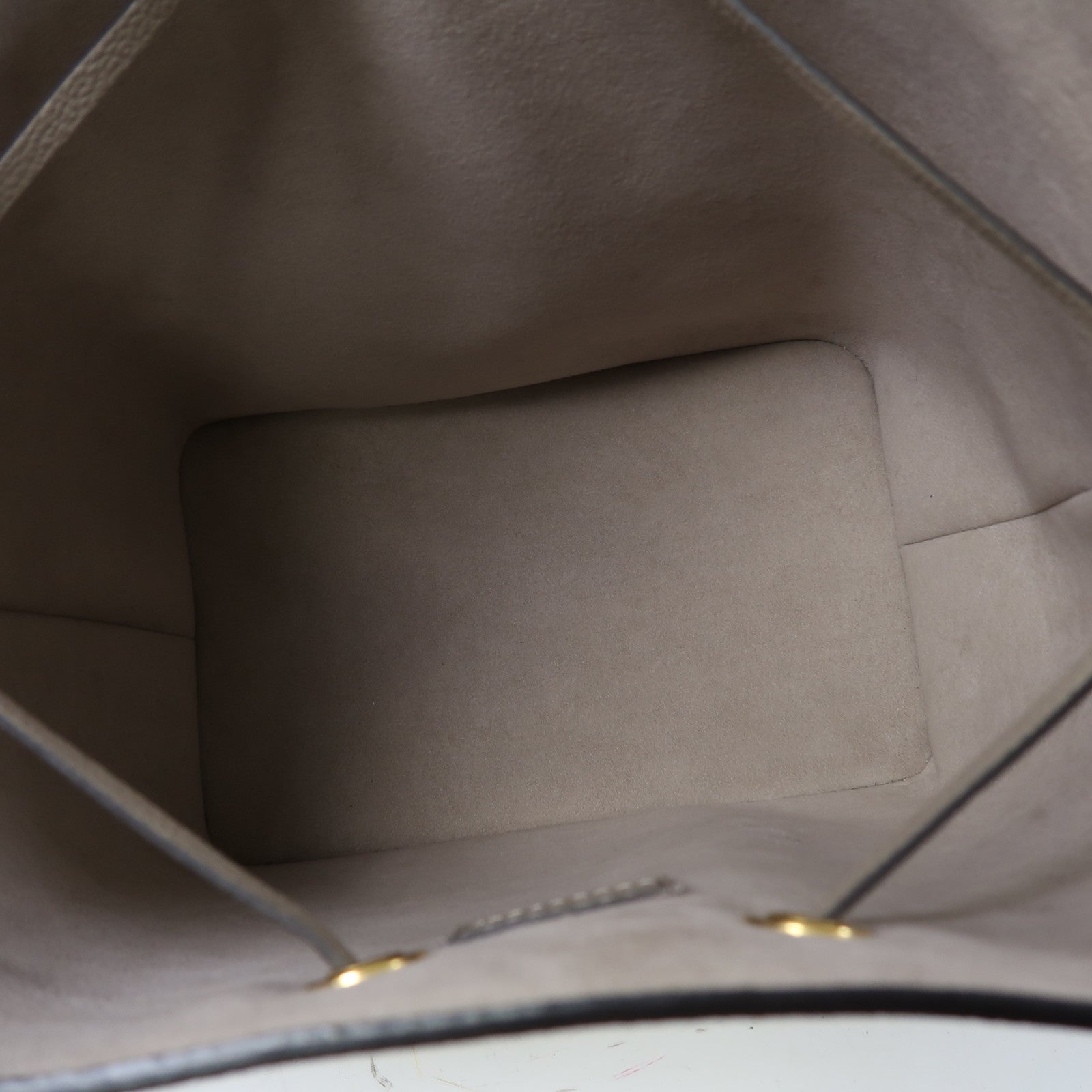 LOUIS VUITTON Monogram Empreinte Neo Noe MM金扣肩背袋卡其色