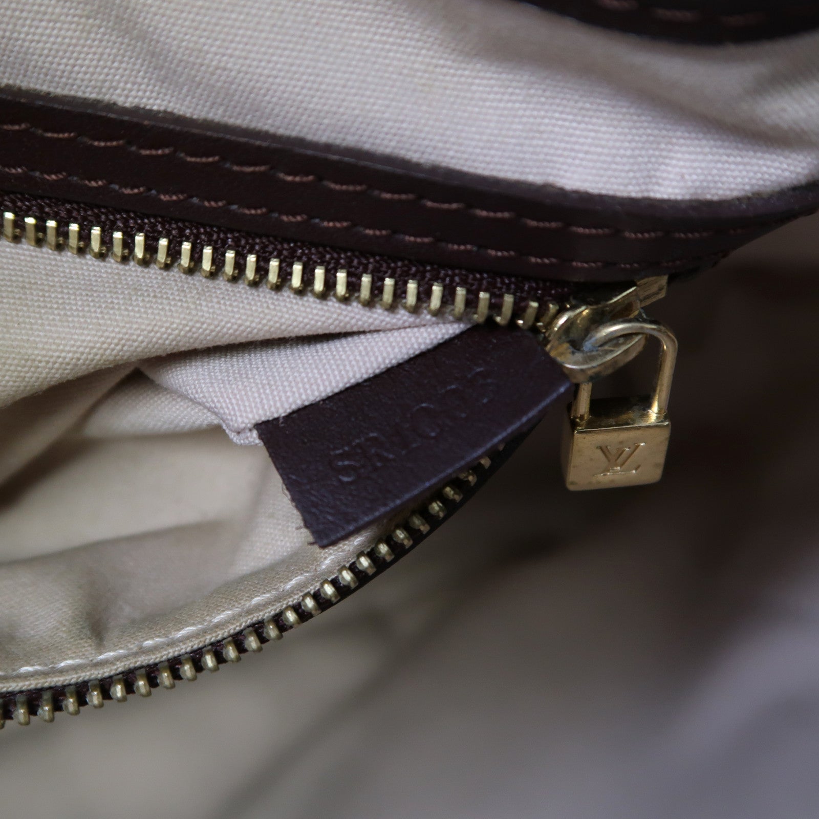 LOUIS VUITTON 【激減優惠】Monogram Mini Lucille GM金扣手挽袋紅色