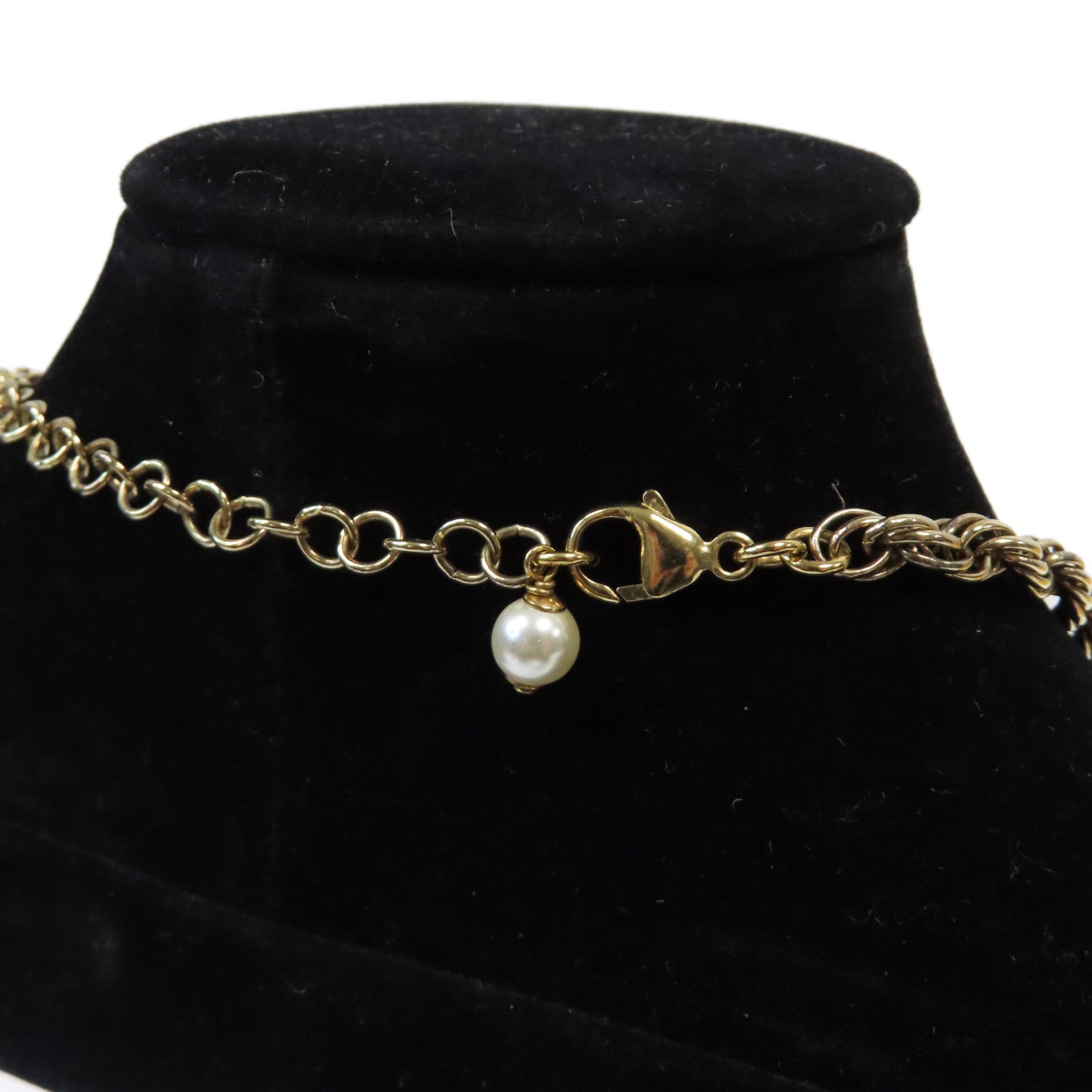 CHANEL 【激減優惠】金屬/PVC Necklace項鍊金色