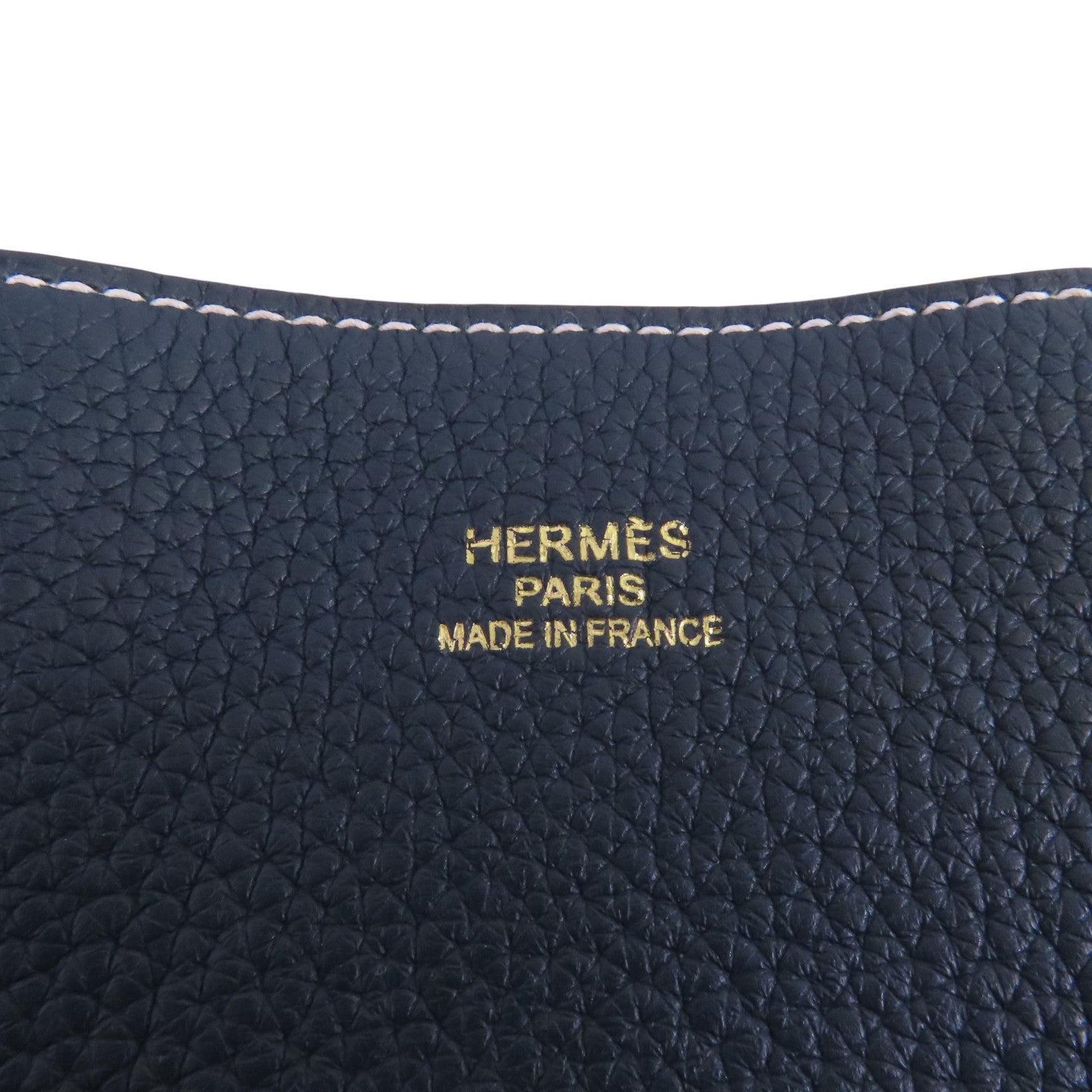 HERMES Clemence皮革Double Sen肩背袋