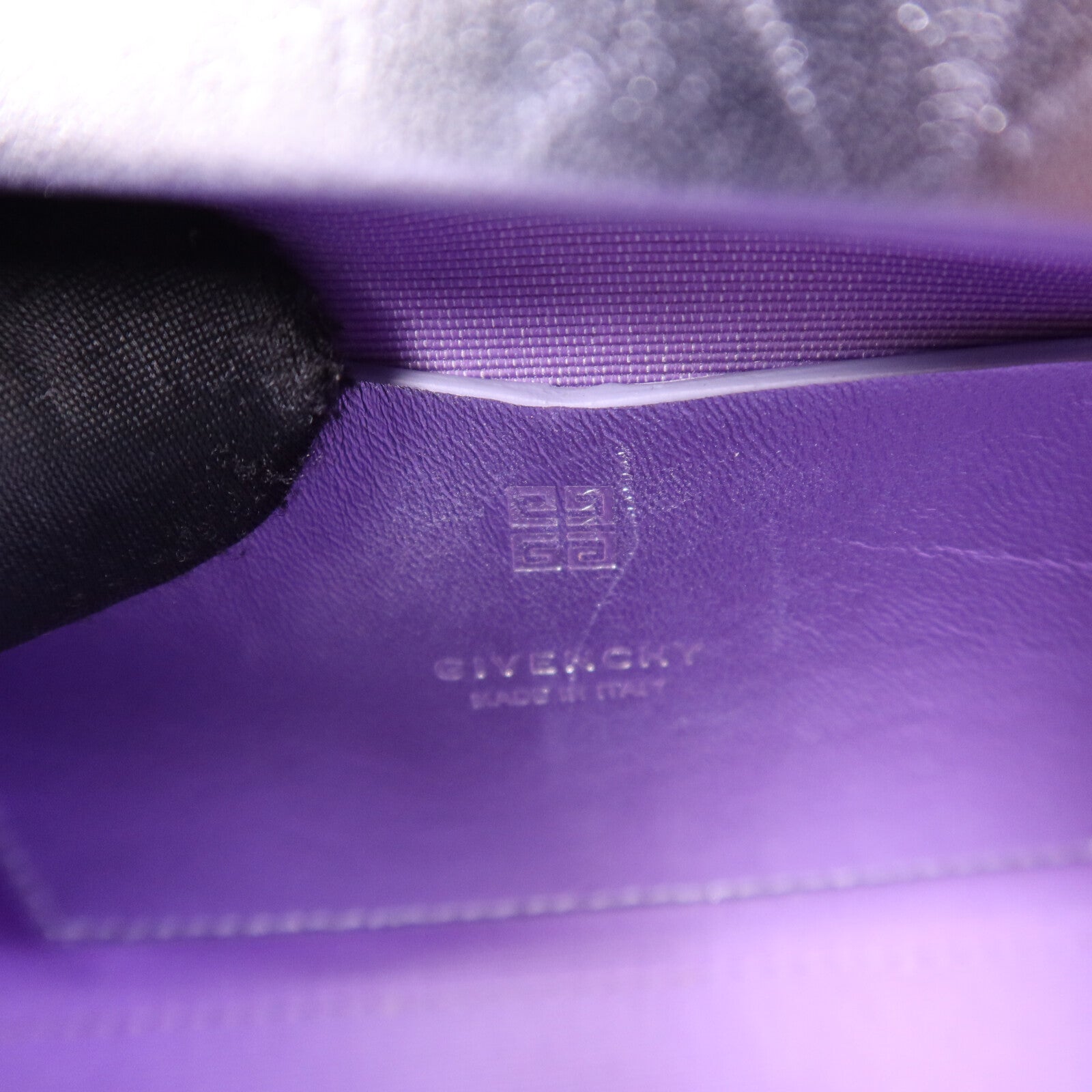 GIVENCHY 牛皮皮革/緞面/鑽石Mini Antigona Stretch銀扣手挽肩背兩用袋