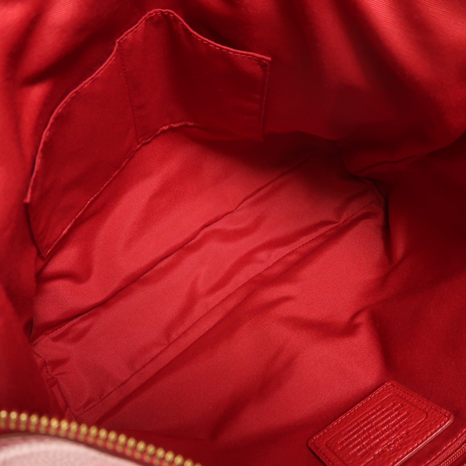 COACH 牛皮皮革2 Way Shoulder金扣手挽肩背兩用袋