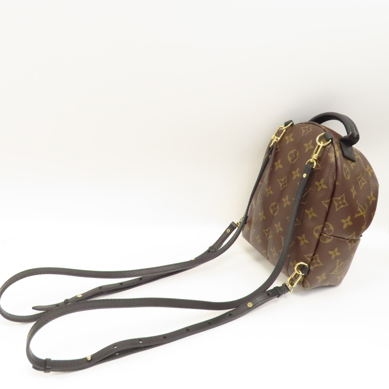 LOUIS VUITTON Monogram Palm Springs Bag金扣背包啡色