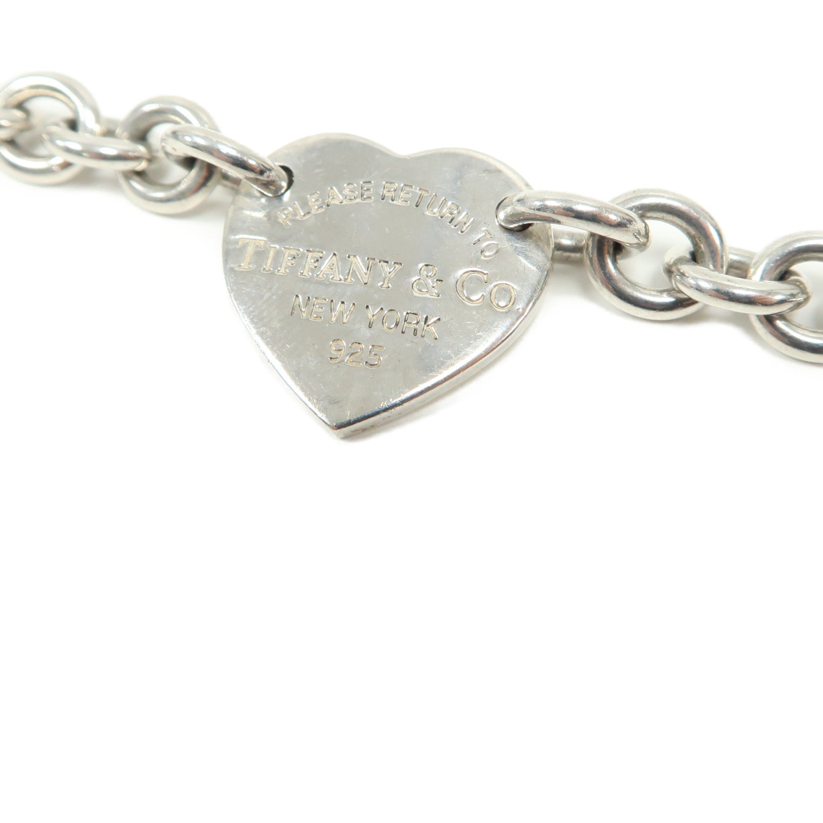 TIFFANY＆CO 925純銀Return To Tiffany Heart Tag Bracelet手鏈