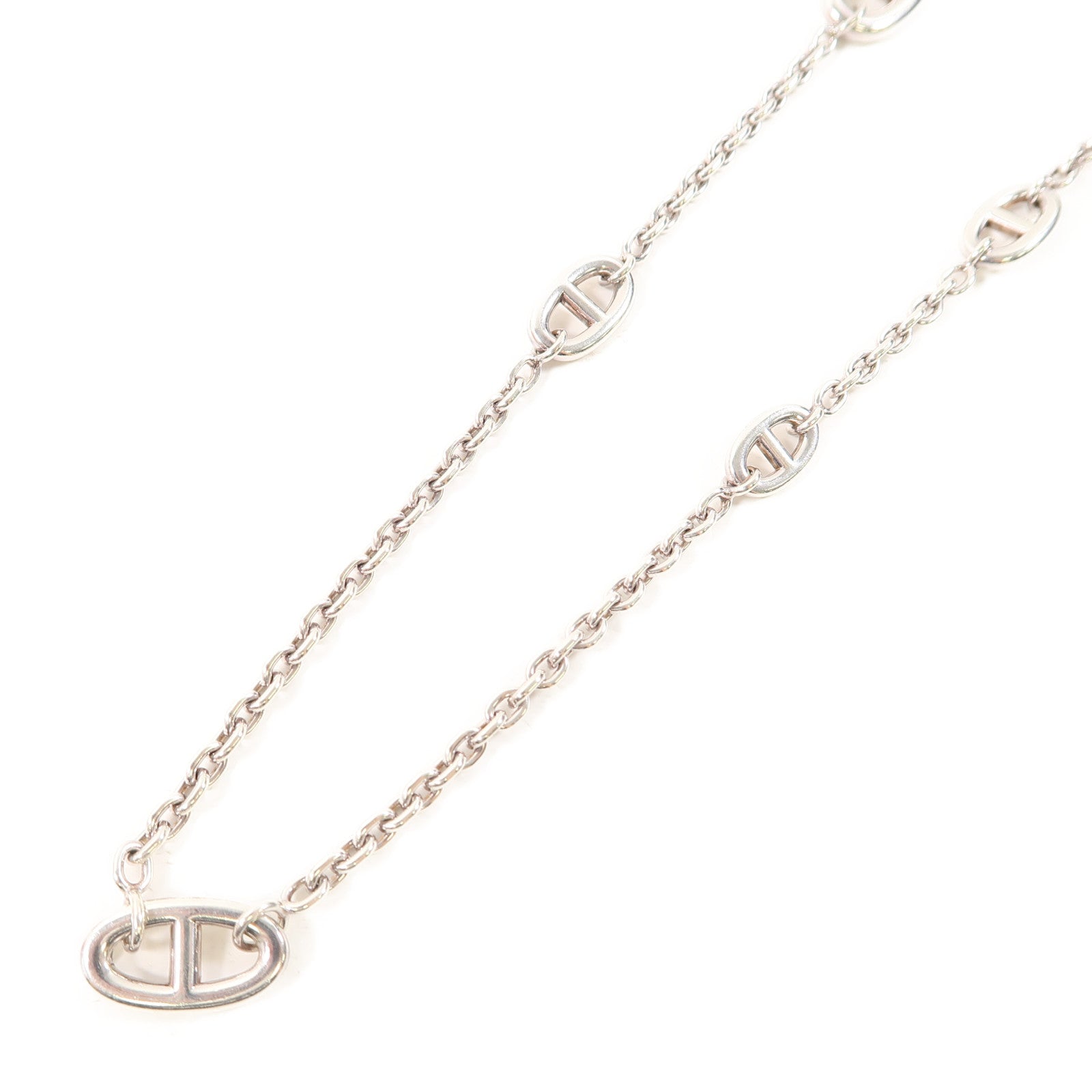 HERMES 925純銀Necklace項鍊銀色
