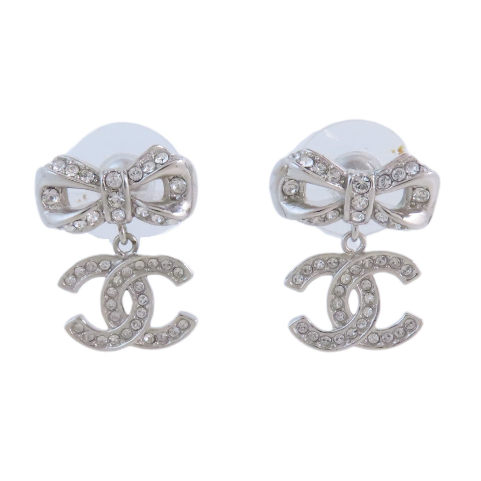 CHANEL 金屬/水鑽Earrings耳環