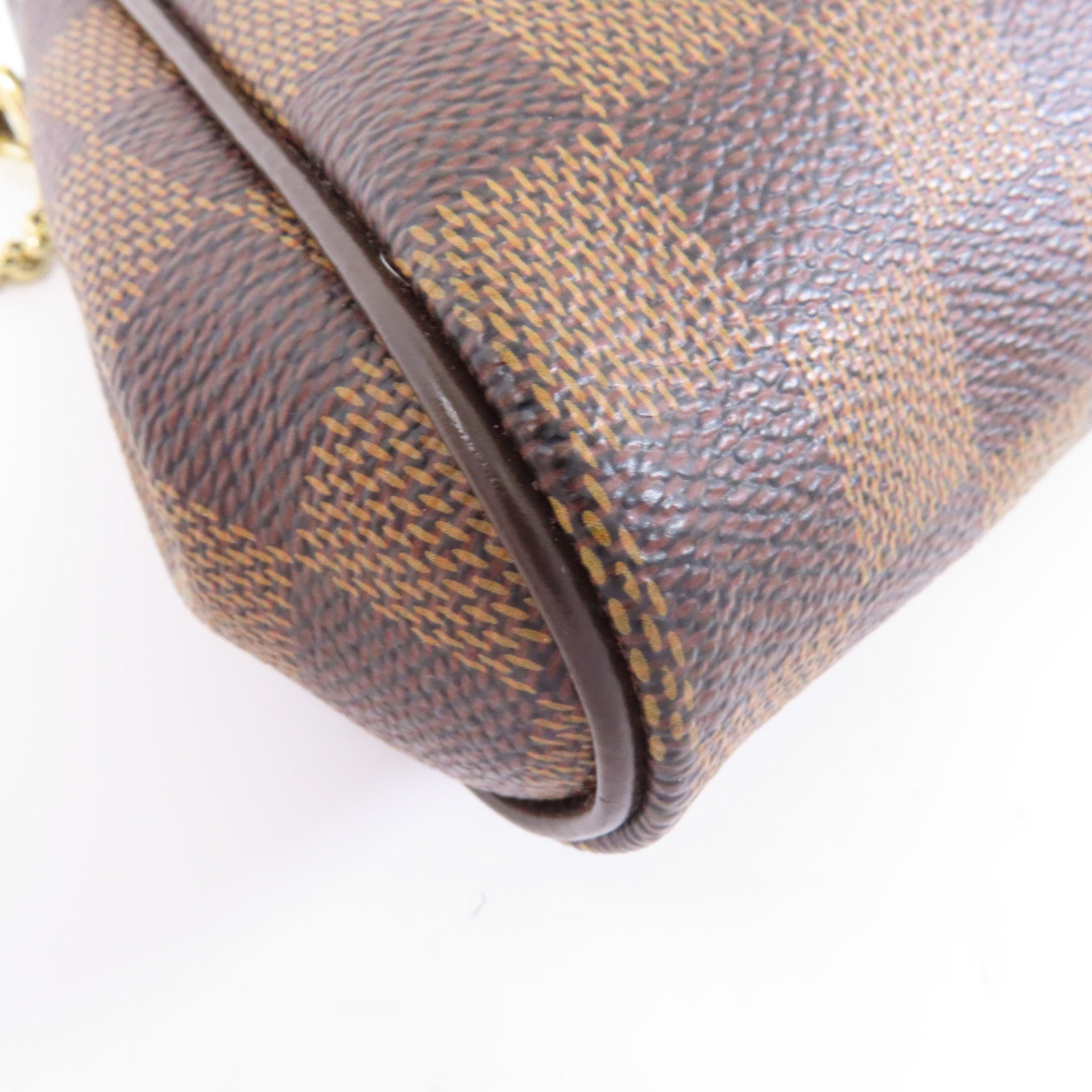 LOUIS VUITTON Damier Eva金扣手挽肩背兩用袋棕色