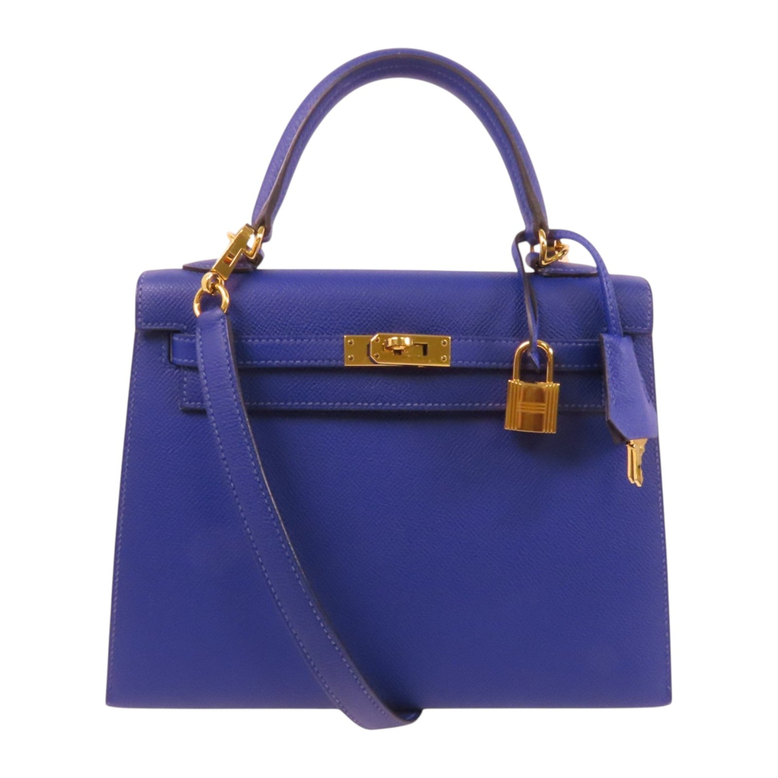 HERMES 【激減優惠】Epsom皮革Kelly 25金扣手挽肩背兩用袋