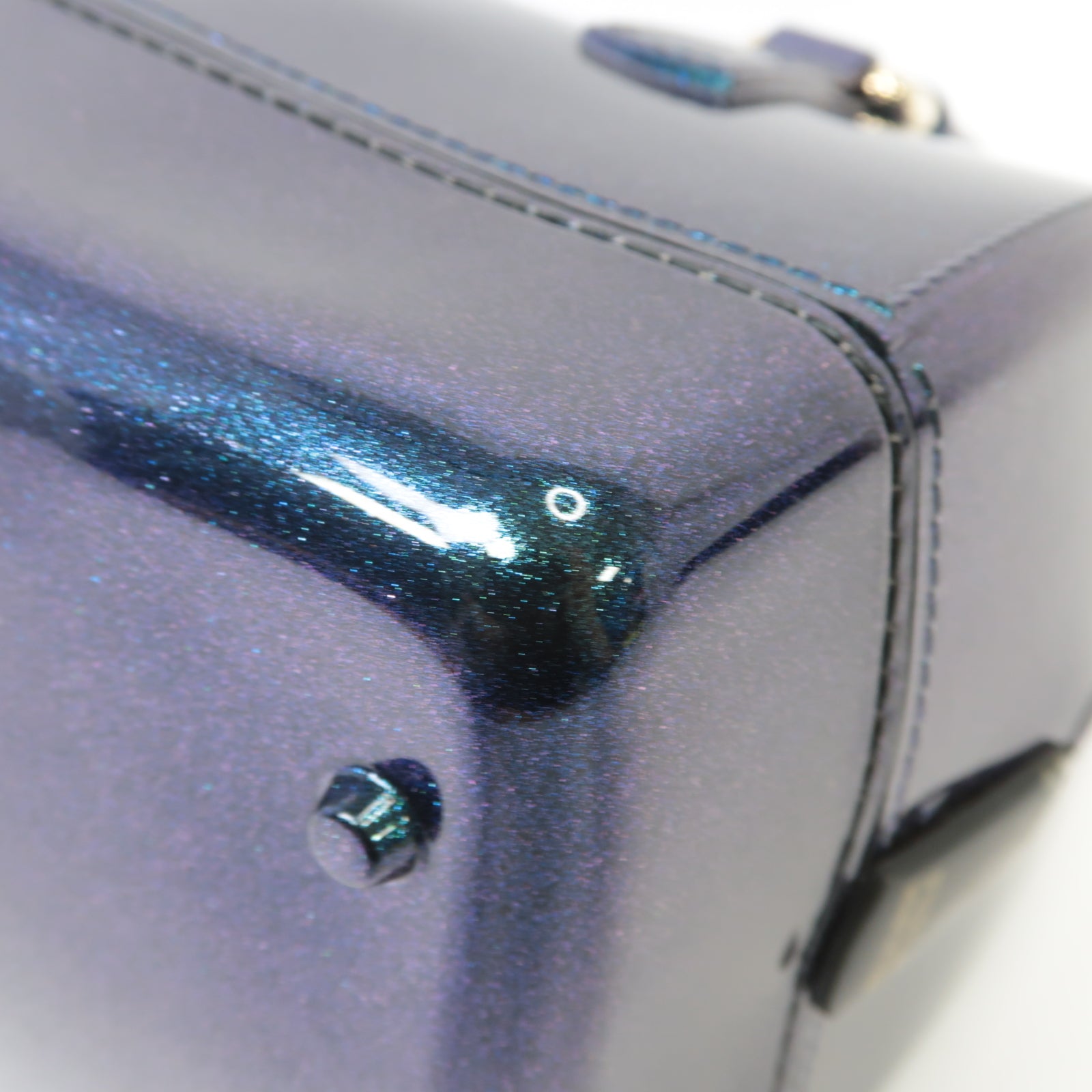 Furla 【激減優惠】PVC Handbag金扣手挽袋藍色