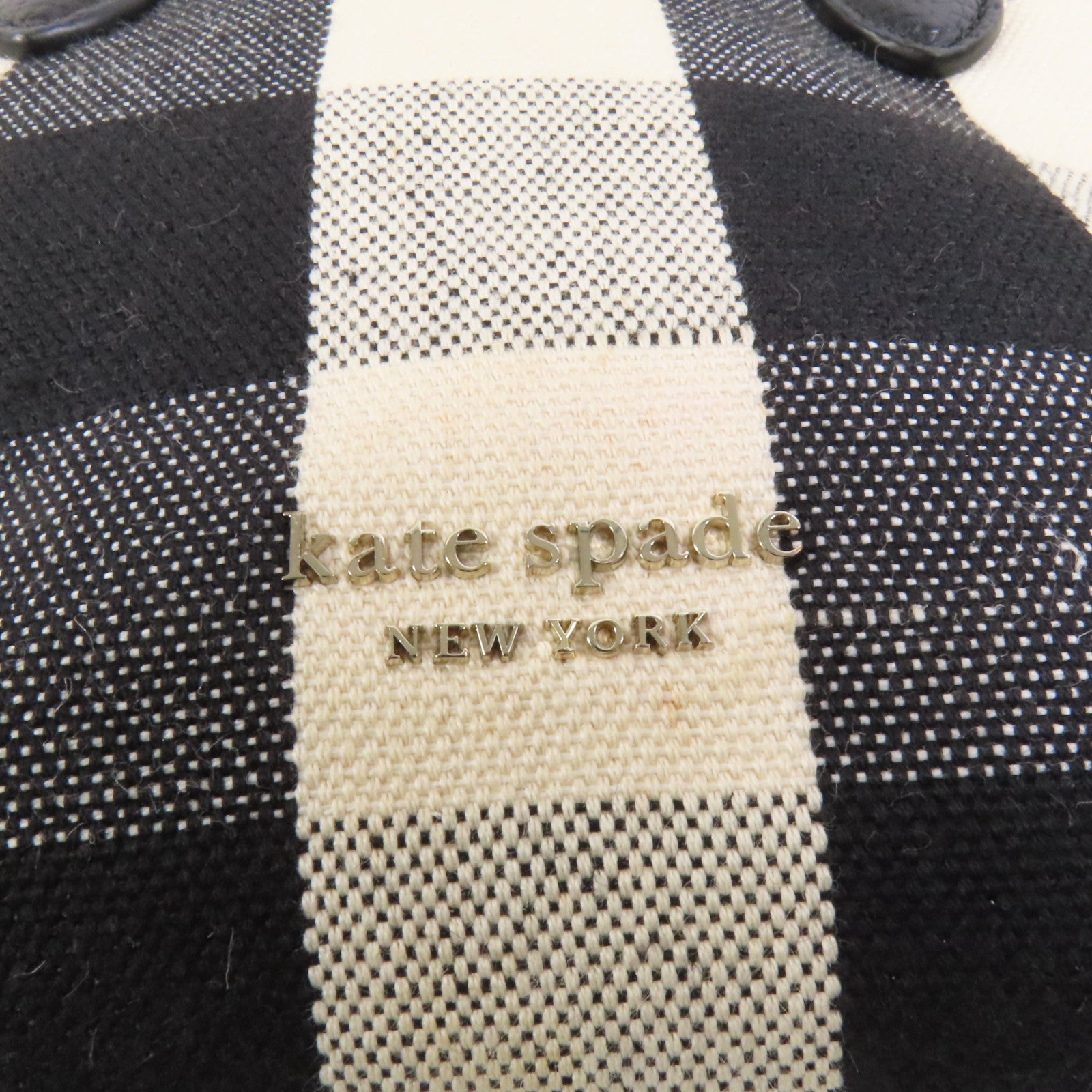 Kate Spade 帆布/牛皮皮革2 Way Shoulder金扣手挽肩背兩用袋