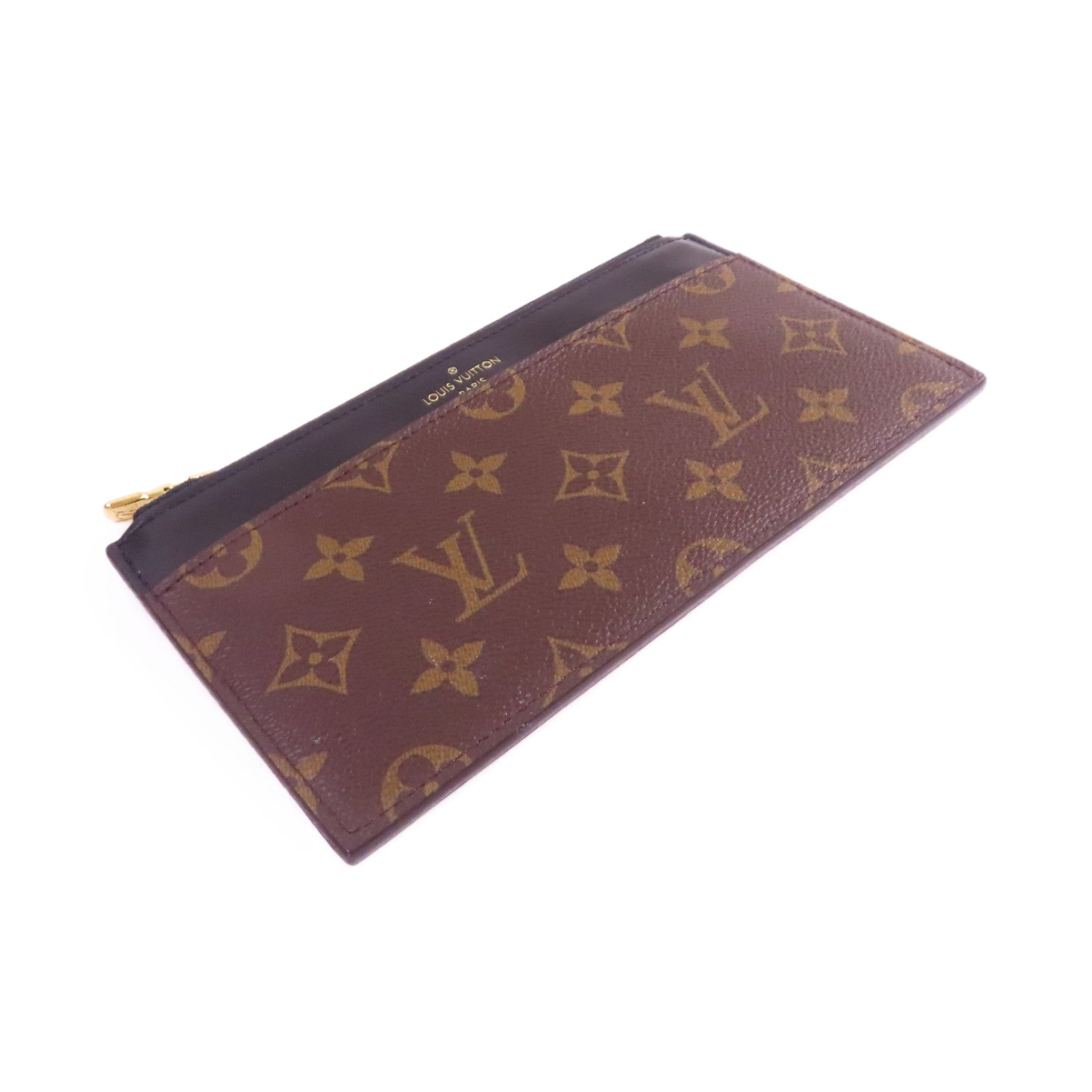 LOUIS VUITTON Monogram Slim Purse Long Wallet金扣長錢包啡色