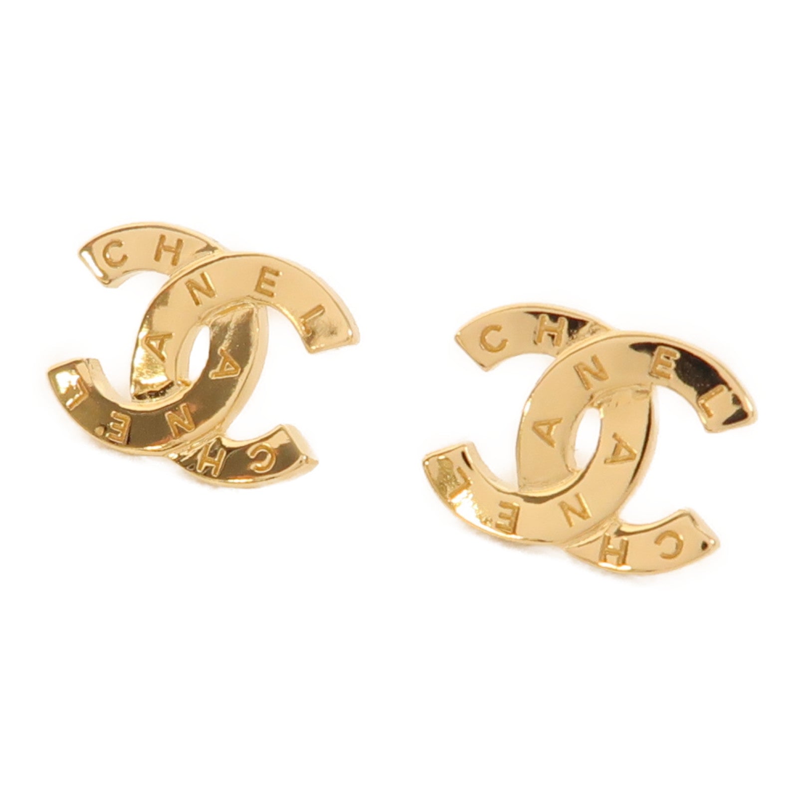 CHANEL 金屬Earrings耳環金色